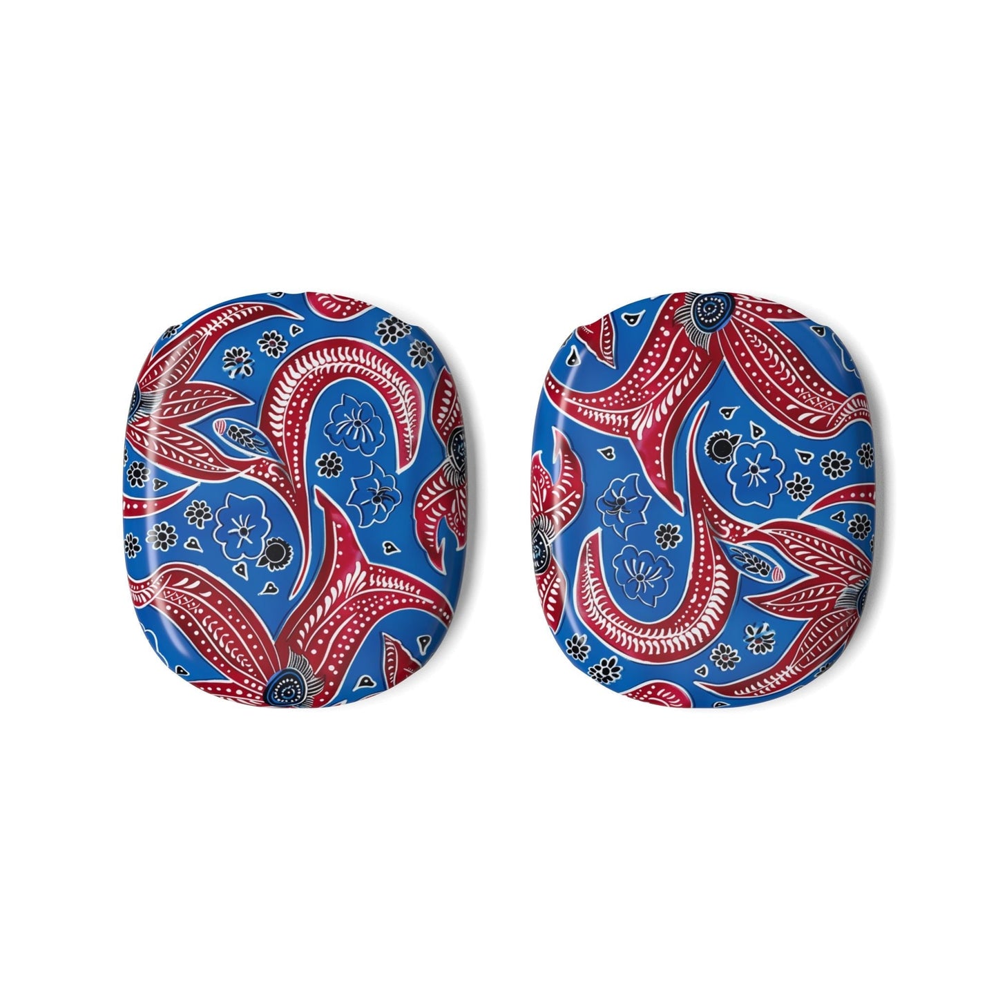 Paisley Pattern AirPod Max Cases — Red & Blue Bandana - Style Headphone Covers - DIGITAL X