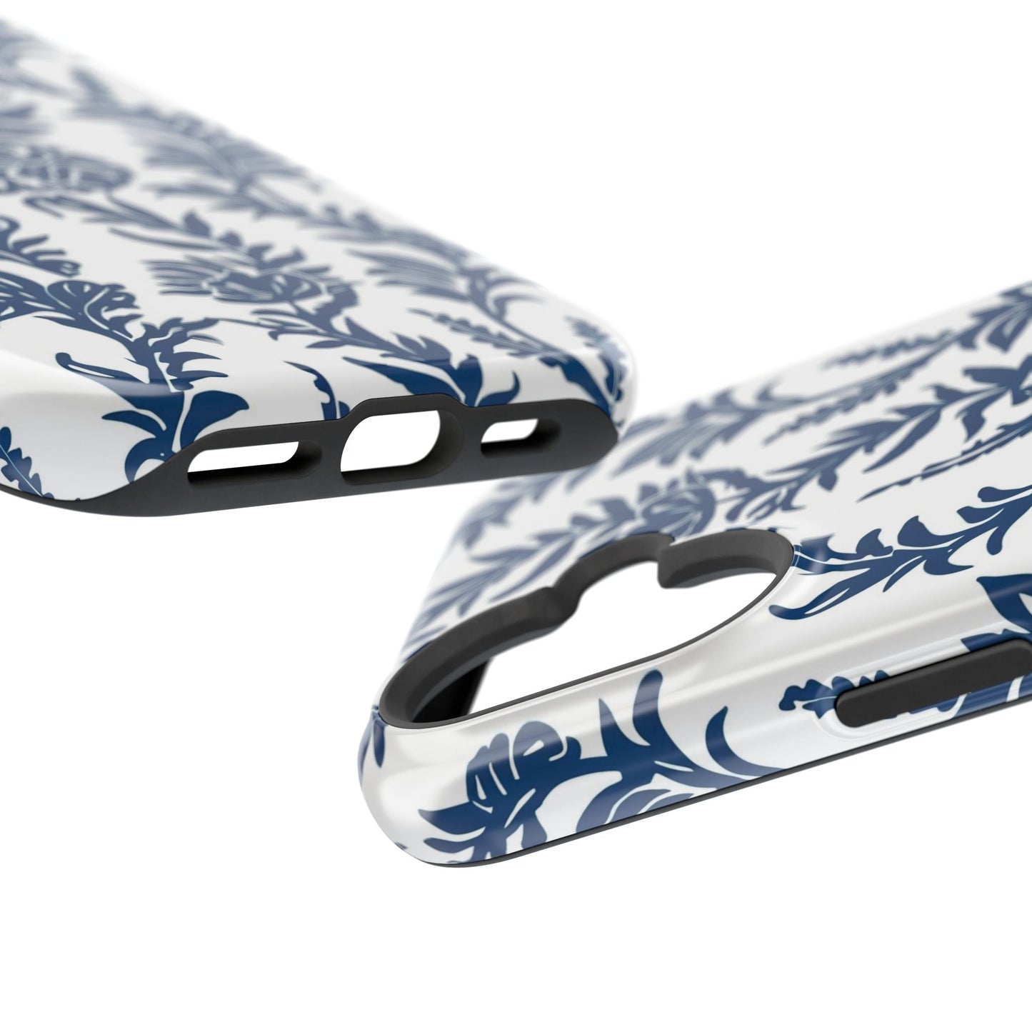 Phone Case — Blue Floral Vine Magnetic Impact - Resistant Case - DIGITAL X