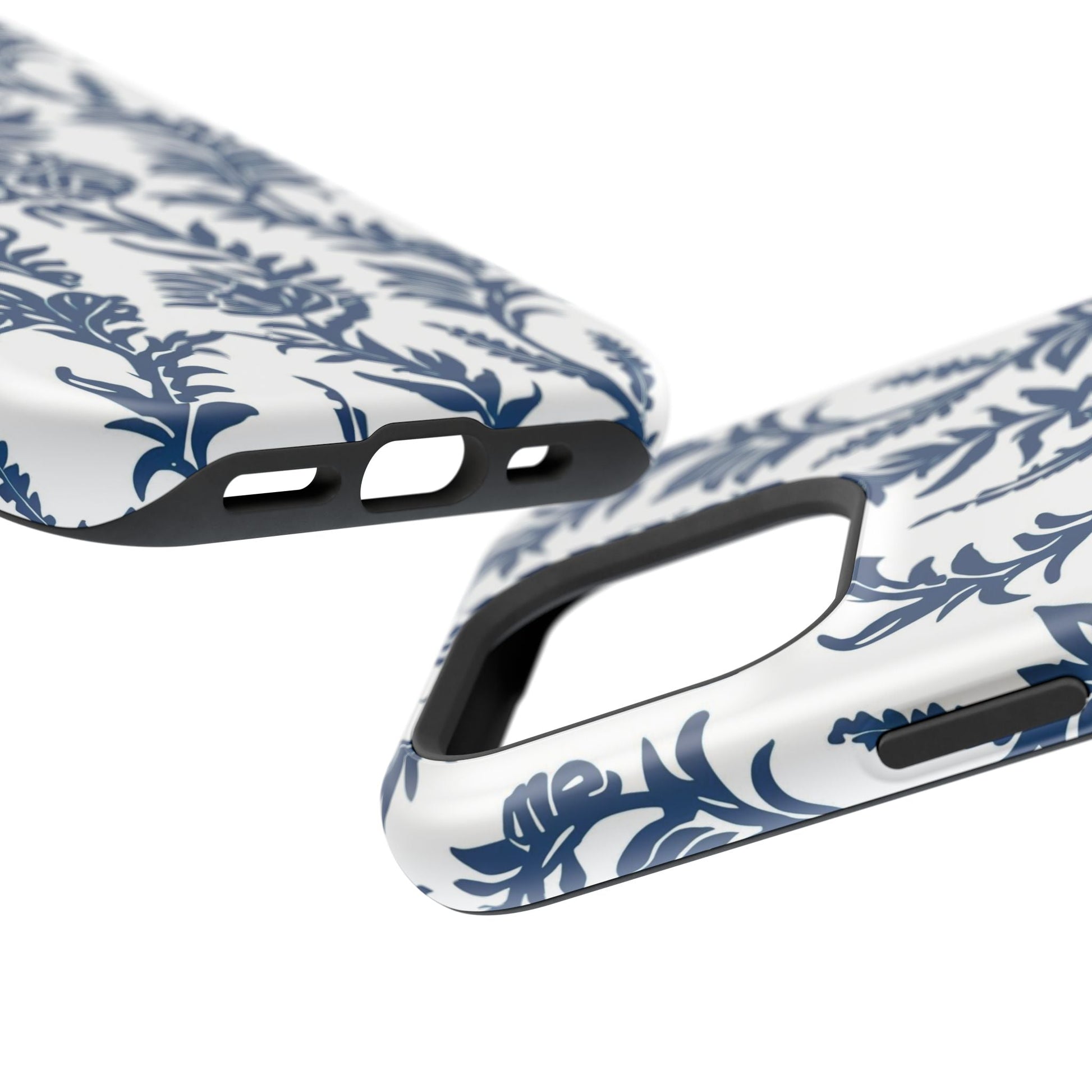 Phone Case — Blue Floral Vine Magnetic Impact - Resistant Case - DIGITAL X