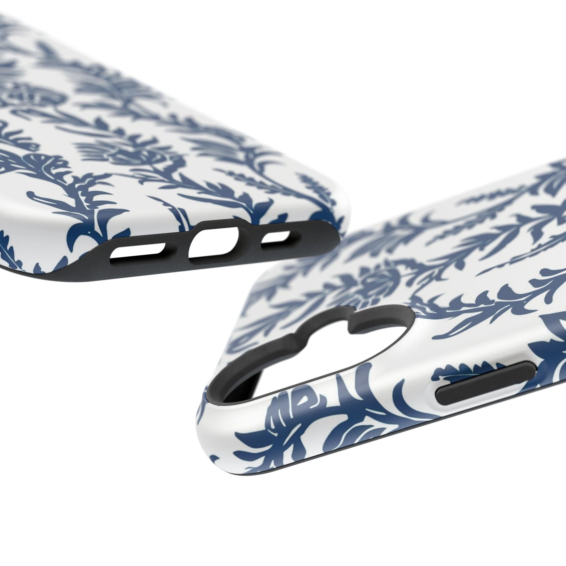Phone Case — Blue Floral Vine Magnetic Impact - Resistant Case - DIGITAL X