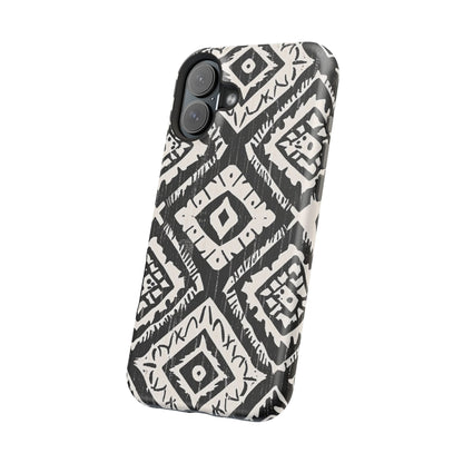 Tribal Black & White Magnetic Impact Case — Shockproof Phone Cover - DIGITAL X