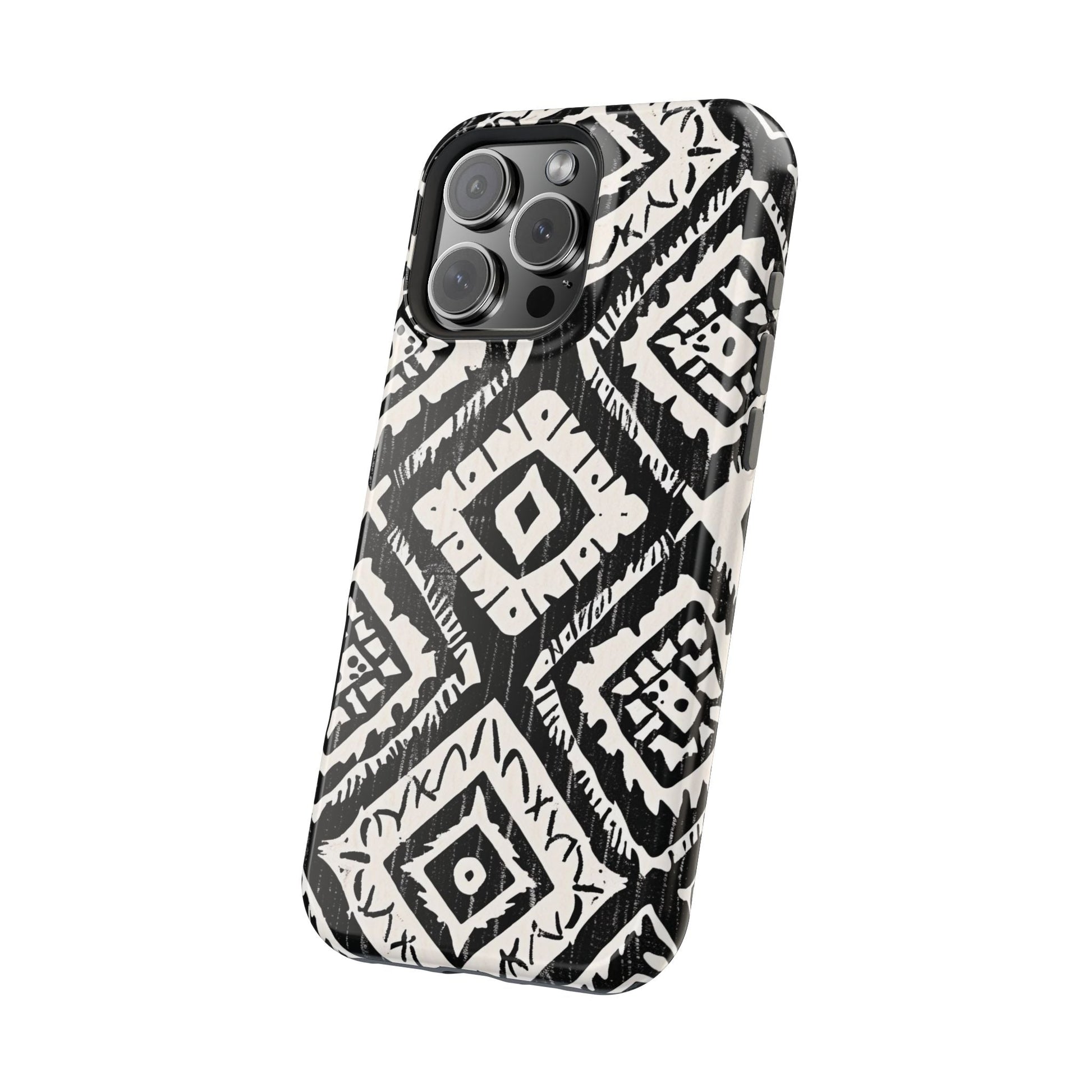Tribal Black & White Magnetic Impact Case — Shockproof Phone Cover - DIGITAL X