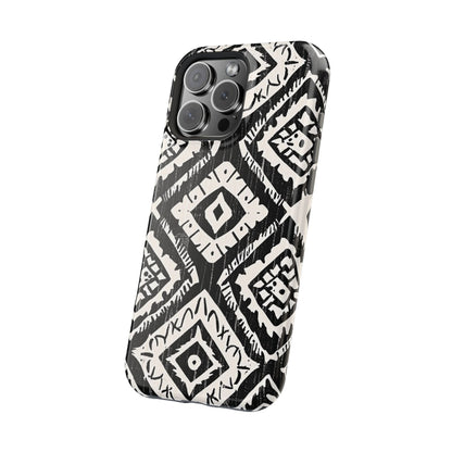 Tribal Black & White Magnetic Impact Case — Shockproof Phone Cover - DIGITAL X