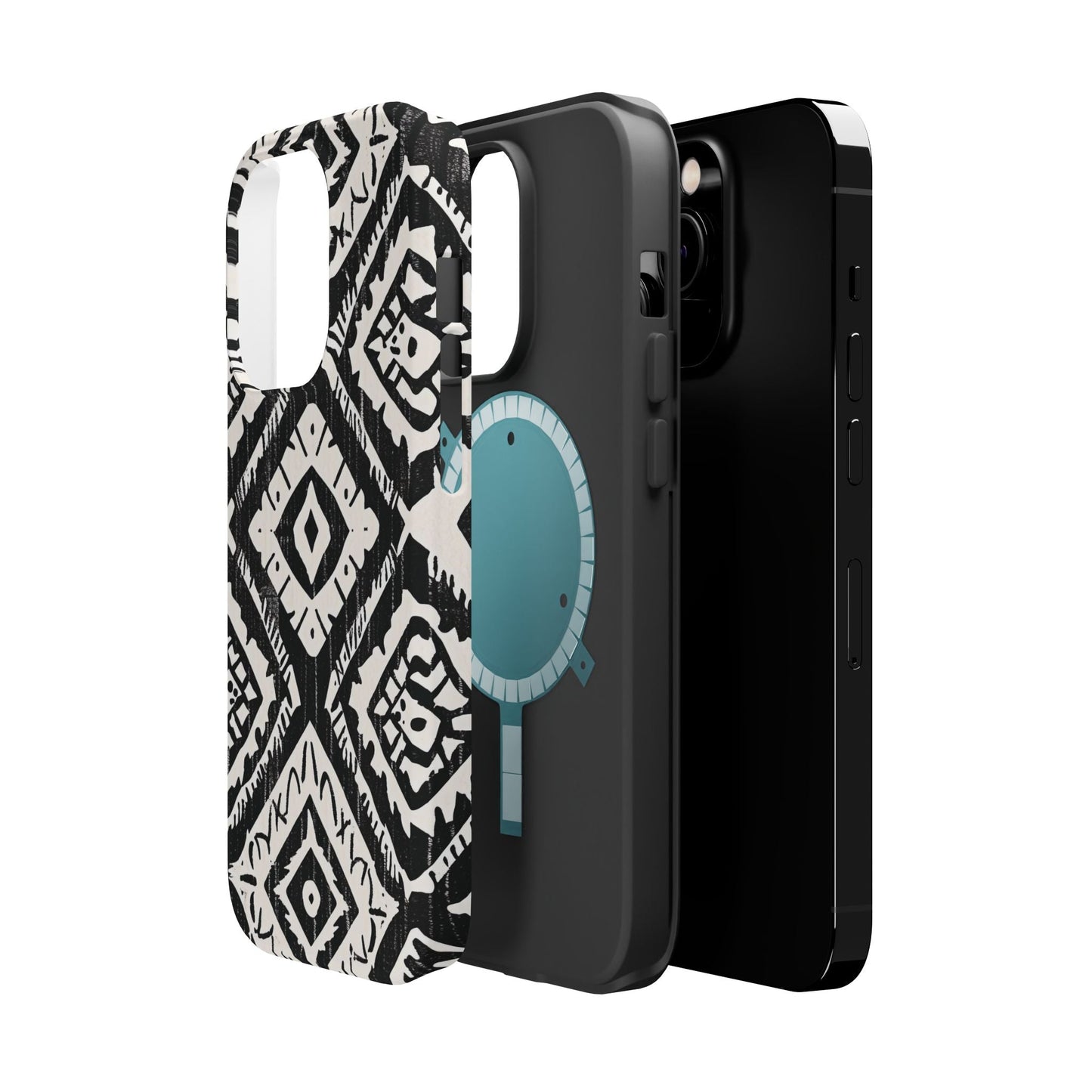 Tribal Black & White Magnetic Impact Case — Shockproof Phone Cover - DIGITAL X