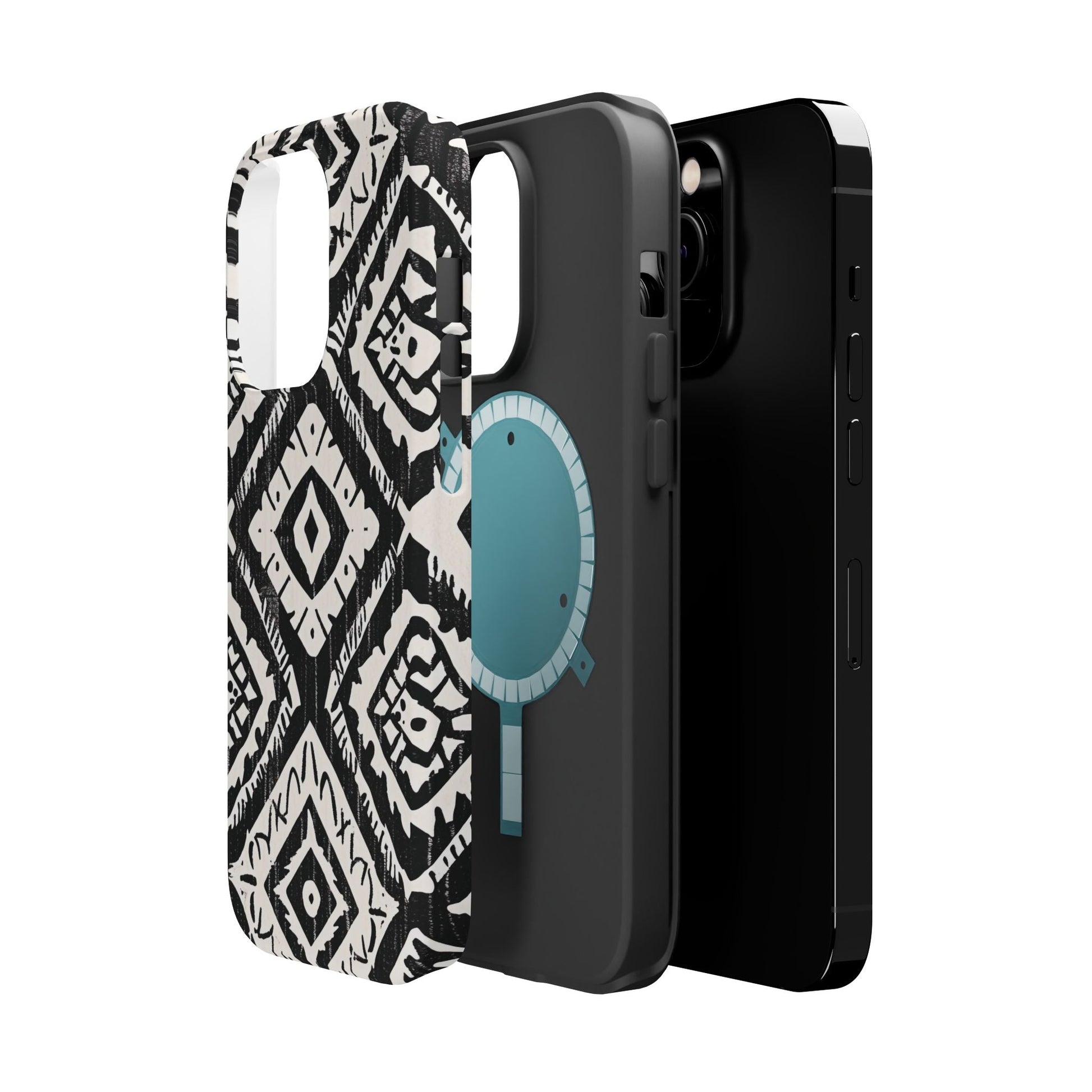 Tribal Black & White Magnetic Impact Case — Shockproof Phone Cover - DIGITAL X