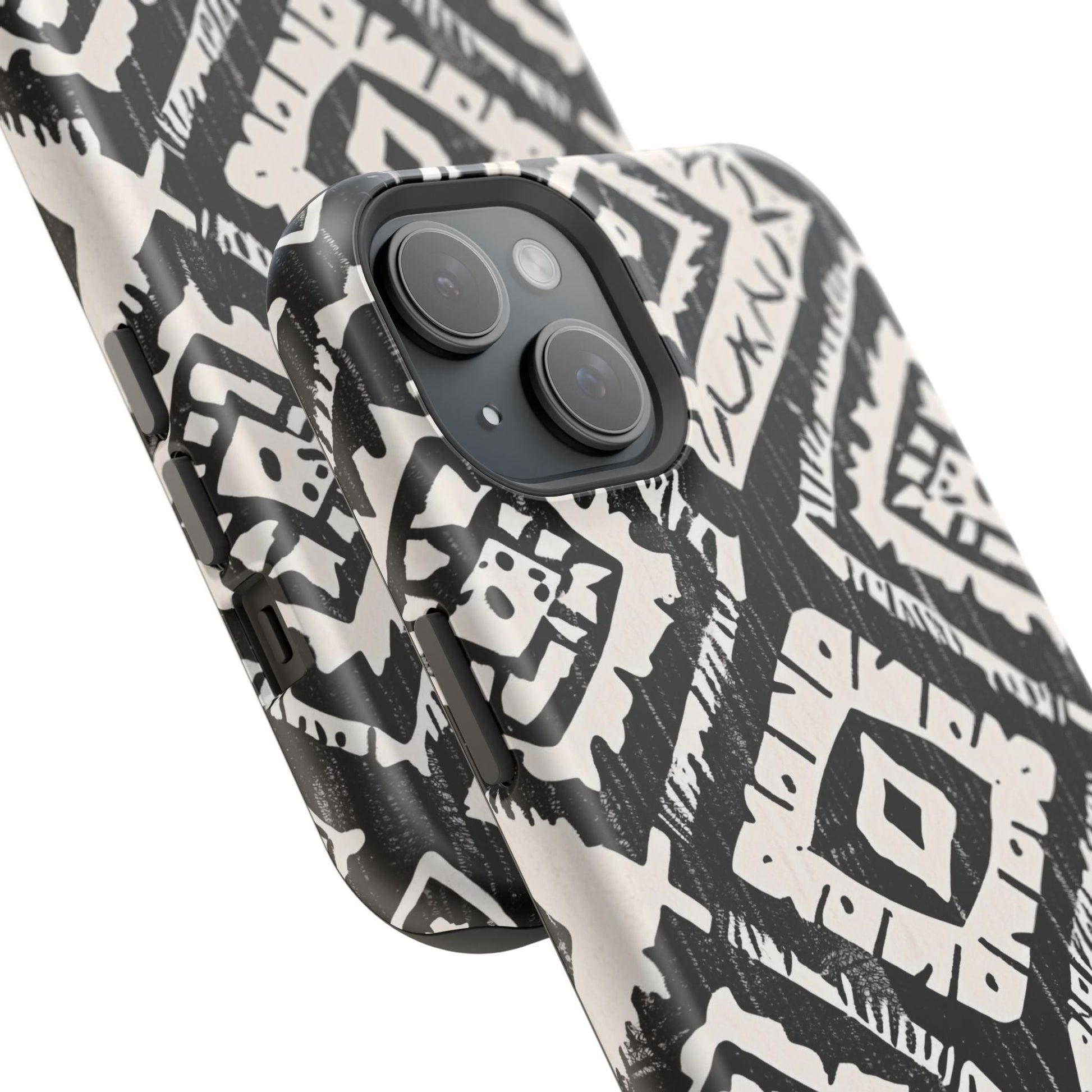 Tribal Black & White Magnetic Impact Case — Shockproof Phone Cover - DIGITAL X