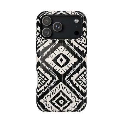 Tribal Black & White Magnetic Impact Case — Shockproof Phone Cover - DIGITAL X