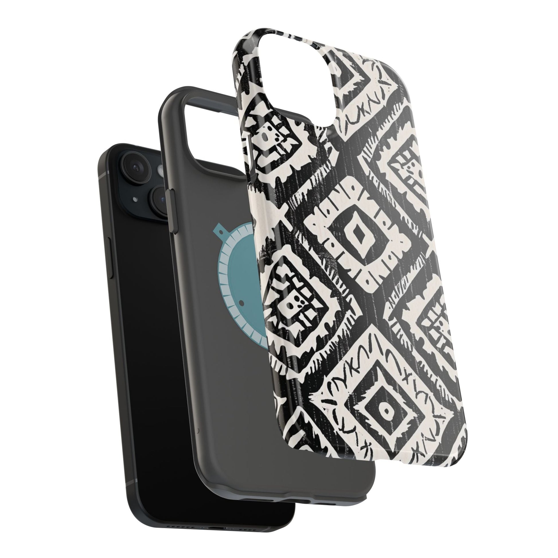Tribal Black & White Magnetic Impact Case — Shockproof Phone Cover - DIGITAL X