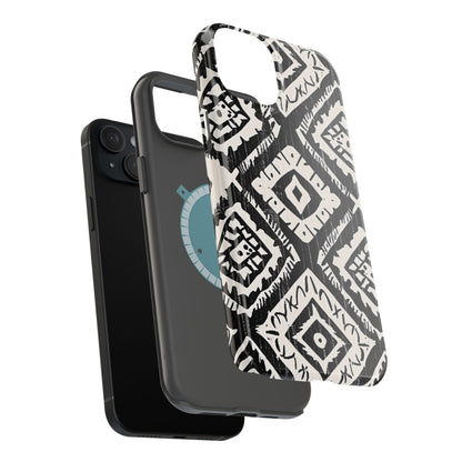 Tribal Black & White Magnetic Impact Case — Shockproof Phone Cover - DIGITAL X