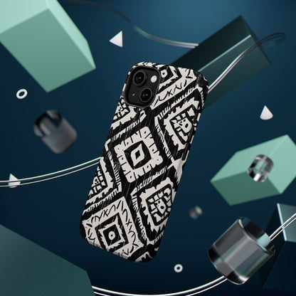 Tribal Black & White Magnetic Impact Case — Shockproof Phone Cover - DIGITAL X