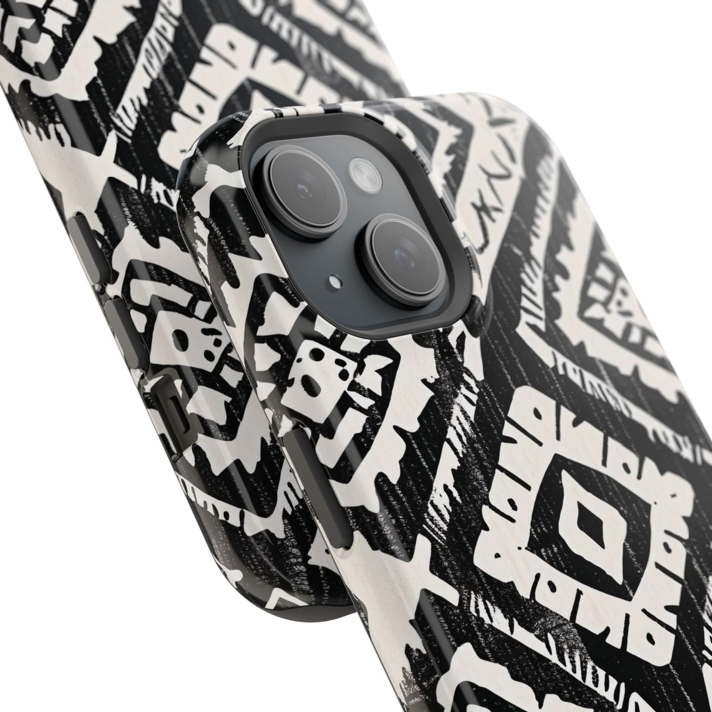 Tribal Black & White Magnetic Impact Case — Shockproof Phone Cover - DIGITAL X
