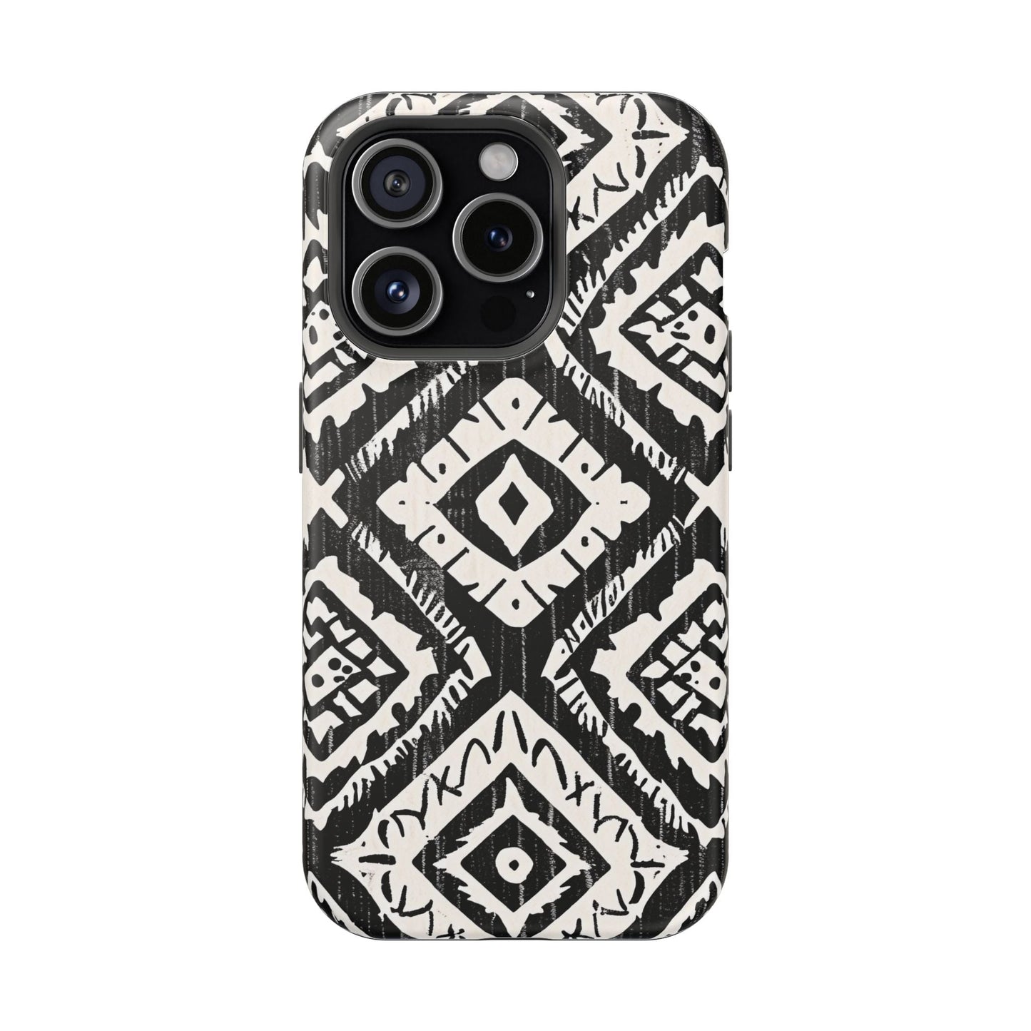 Tribal Black & White Magnetic Impact Case — Shockproof Phone Cover - DIGITAL X
