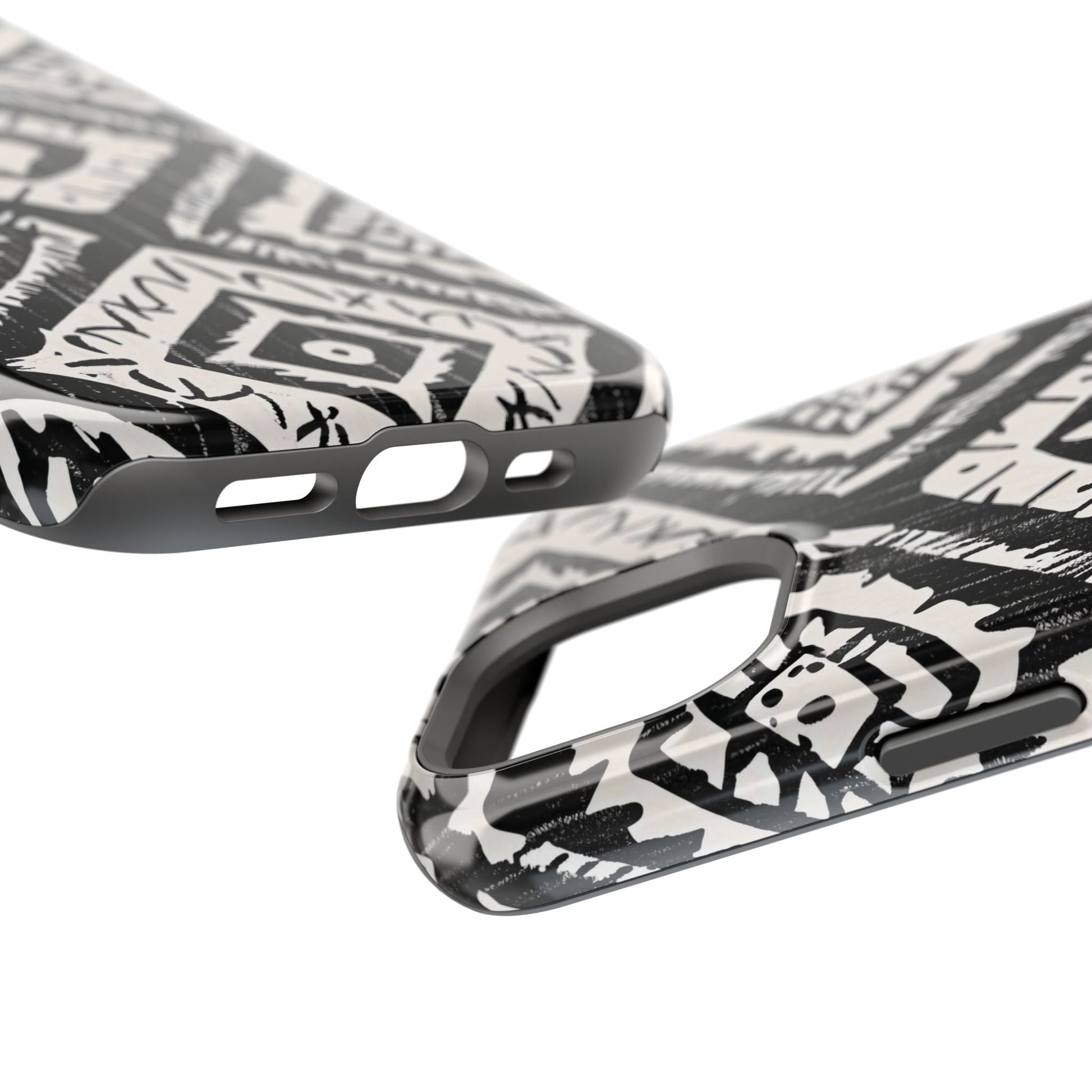 Tribal Black & White Magnetic Impact Case — Shockproof Phone Cover - DIGITAL X