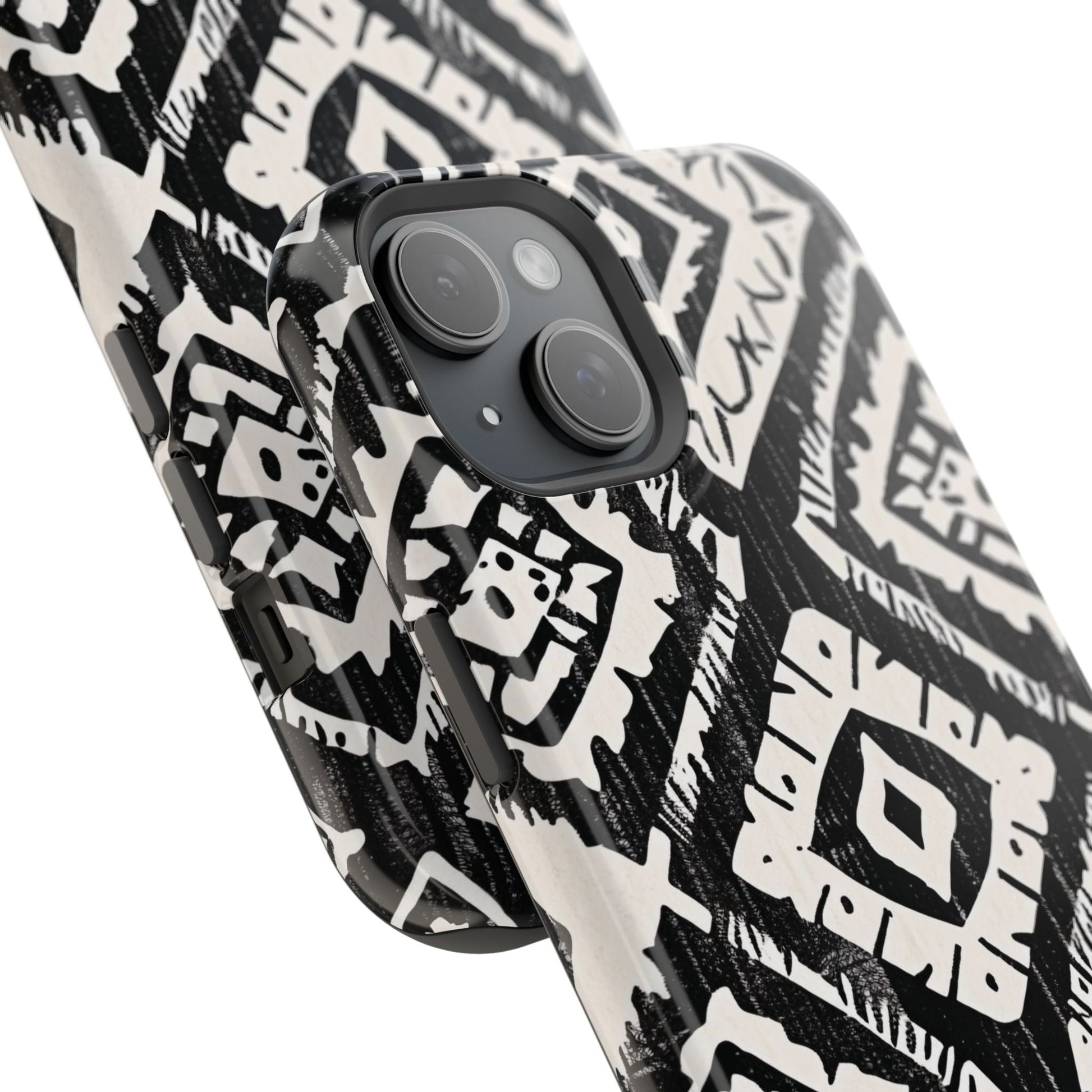 Tribal Black & White Magnetic Impact Case — Shockproof Phone Cover - DIGITAL X