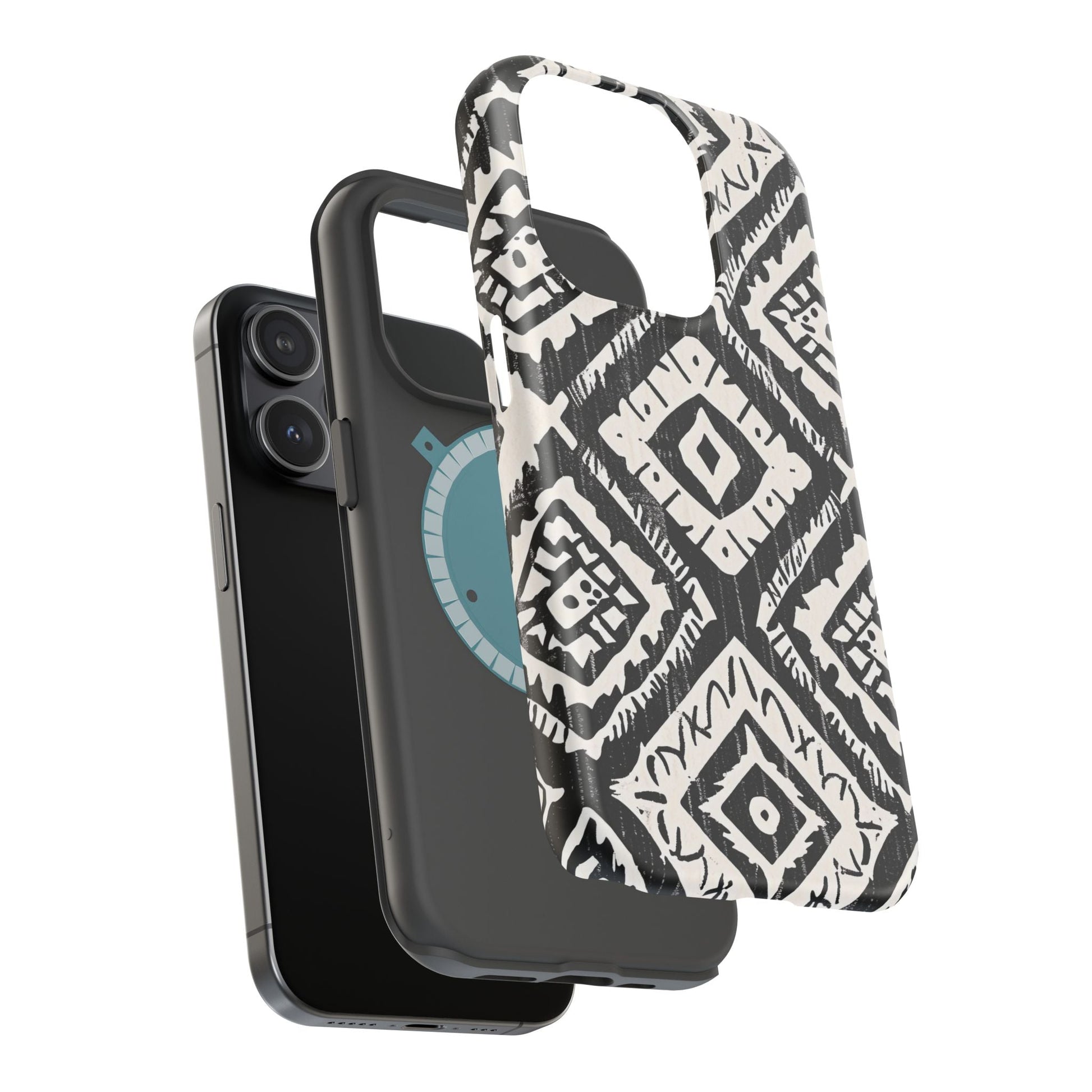 Tribal Black & White Magnetic Impact Case — Shockproof Phone Cover - DIGITAL X