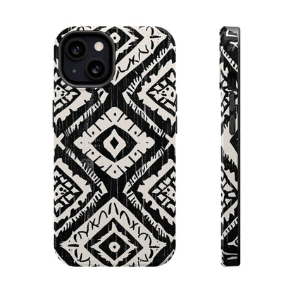 Tribal Black & White Magnetic Impact Case — Shockproof Phone Cover - DIGITAL X