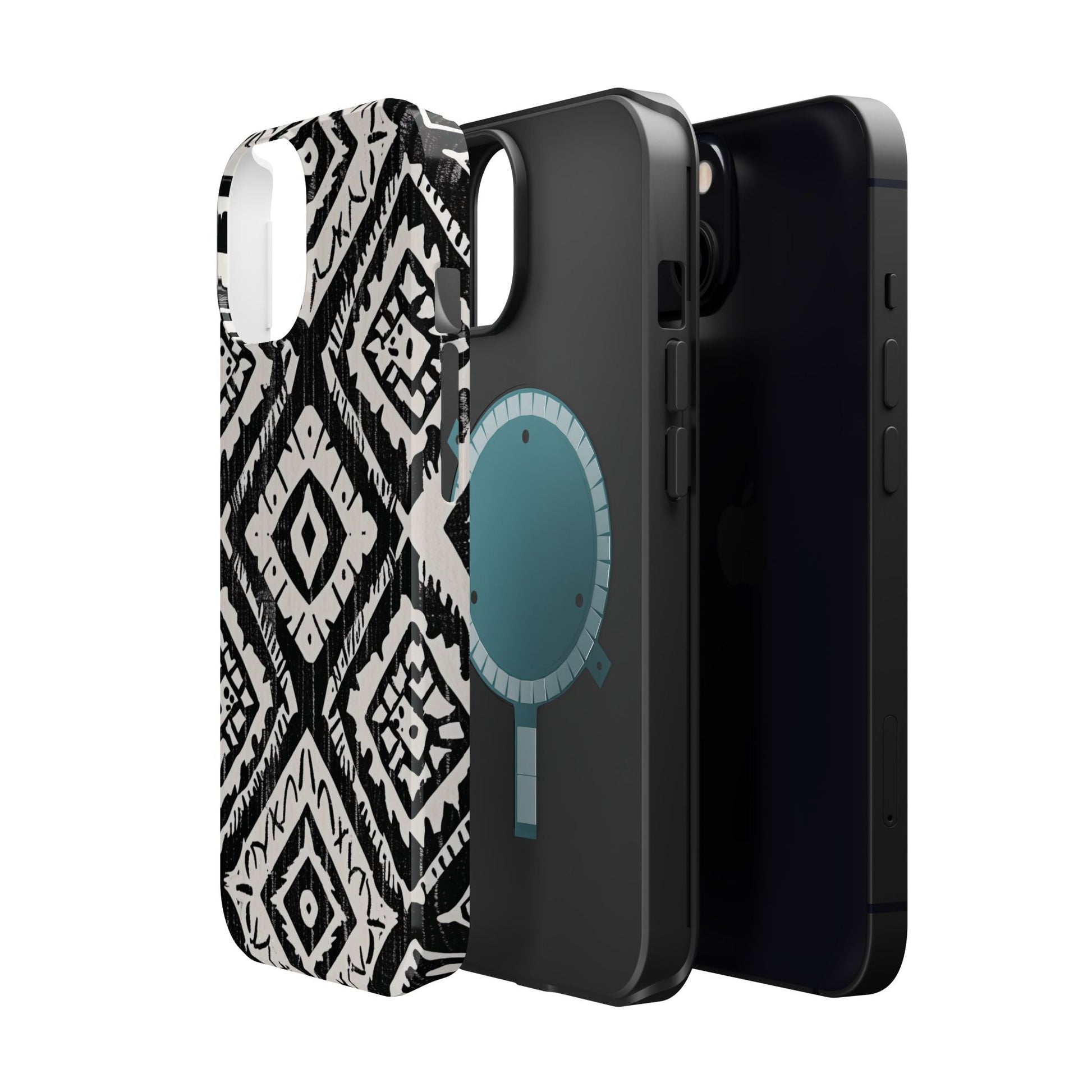 Tribal Black & White Magnetic Impact Case — Shockproof Phone Cover - DIGITAL X