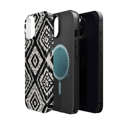Tribal Black & White Magnetic Impact Case — Shockproof Phone Cover - DIGITAL X