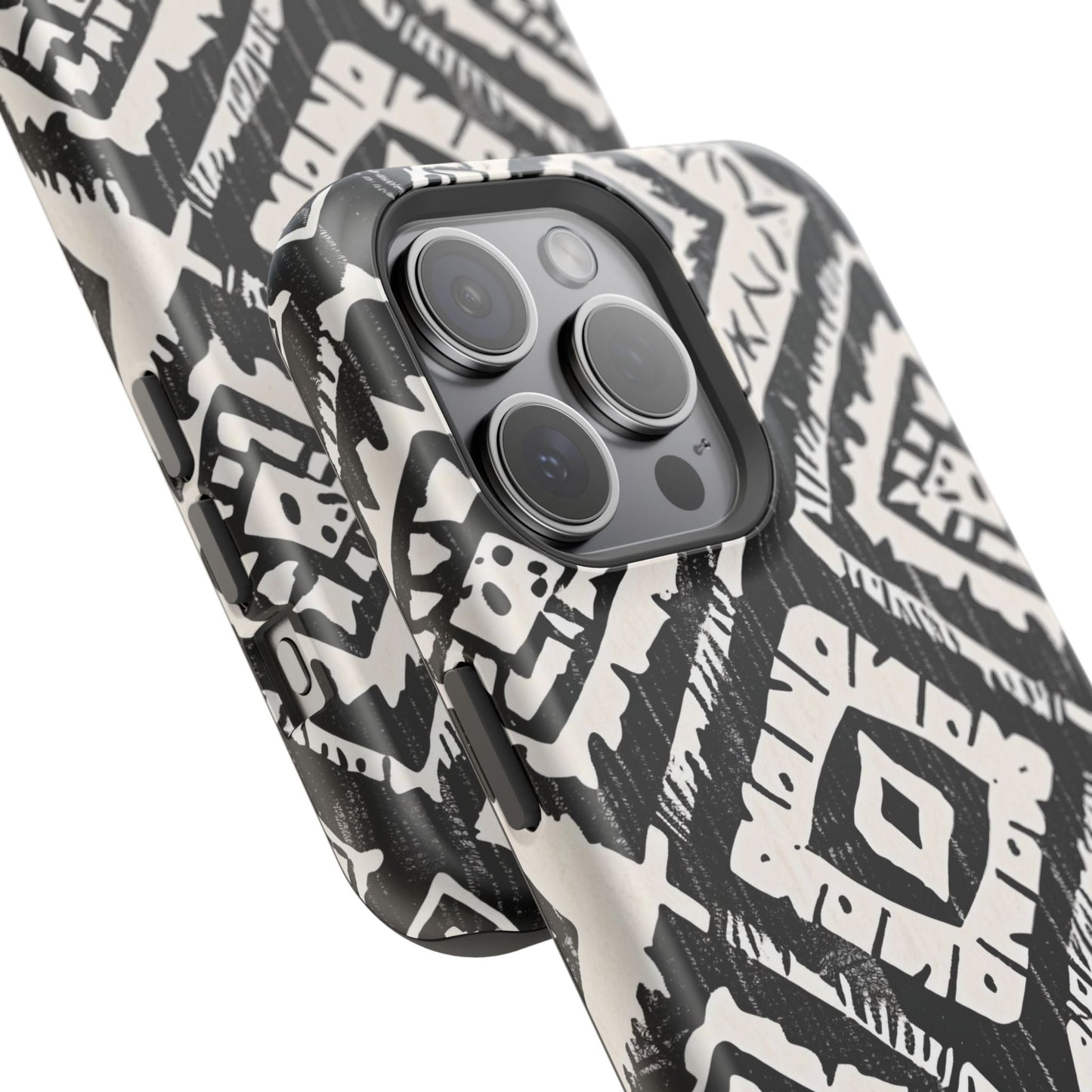Tribal Black & White Magnetic Impact Case — Shockproof Phone Cover - DIGITAL X