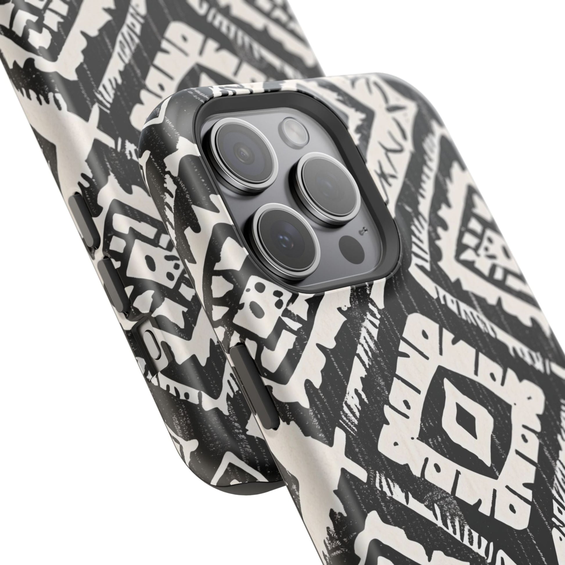 Tribal Black & White Magnetic Impact Case — Shockproof Phone Cover - DIGITAL X