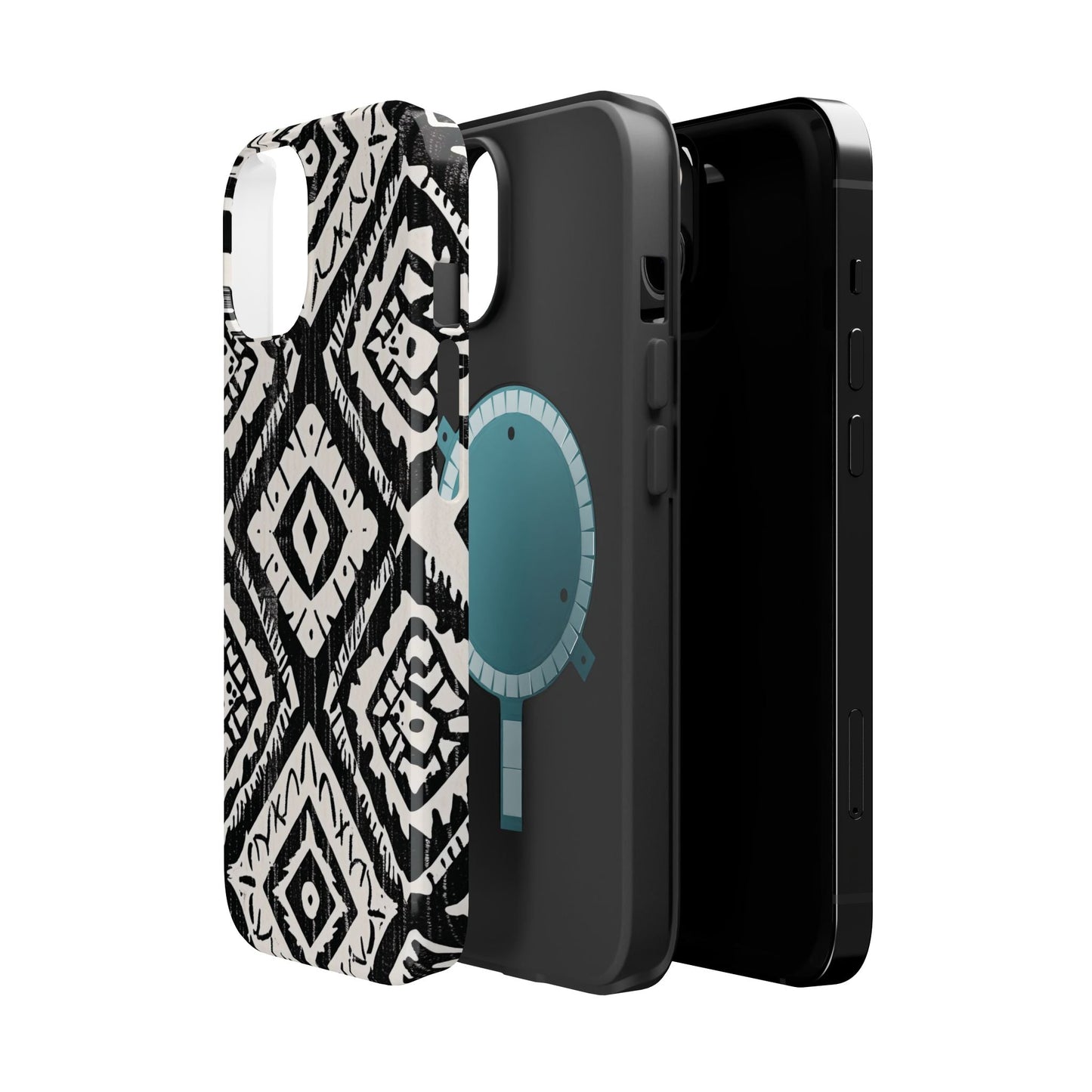 Tribal Black & White Magnetic Impact Case — Shockproof Phone Cover - DIGITAL X