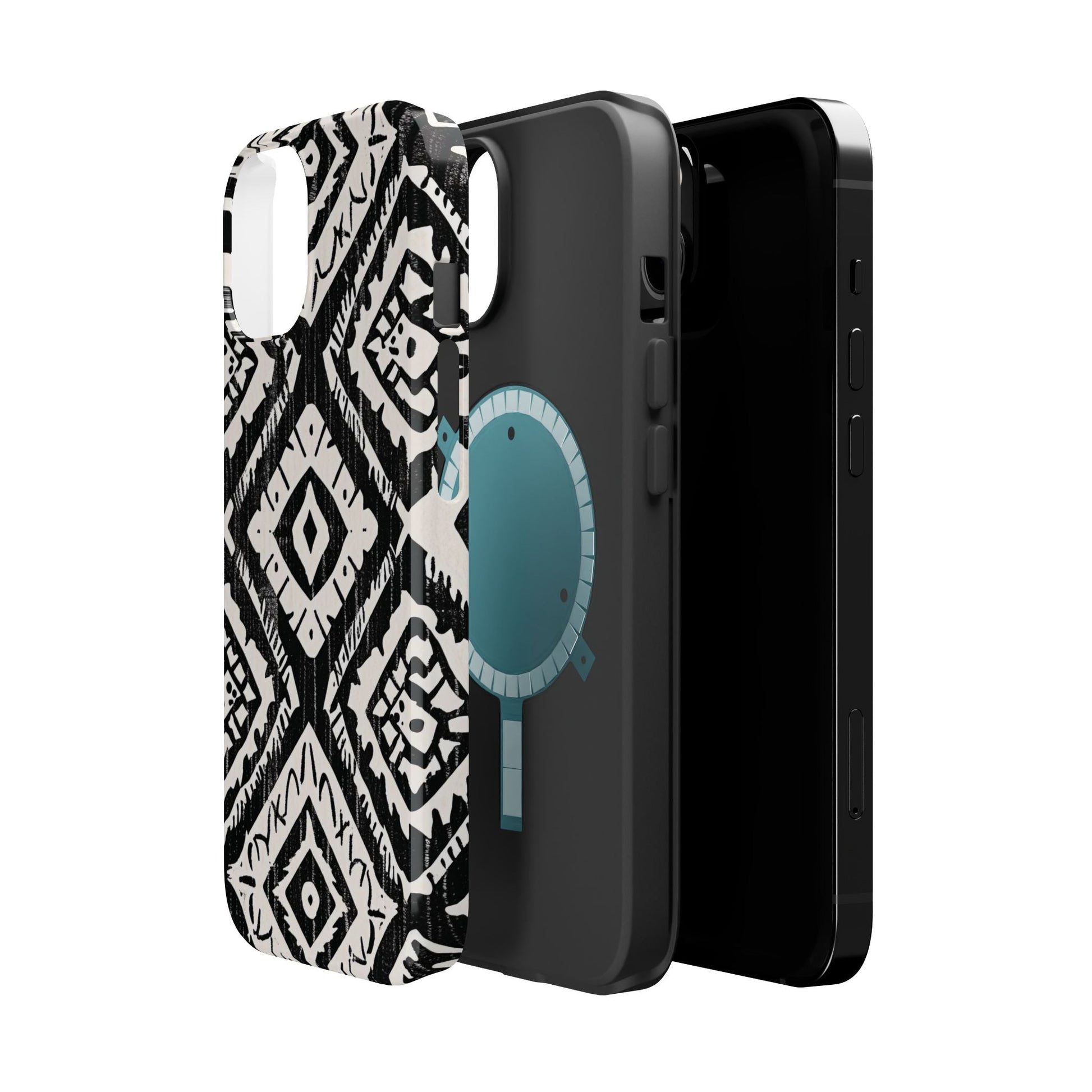 Tribal Black & White Magnetic Impact Case — Shockproof Phone Cover - DIGITAL X