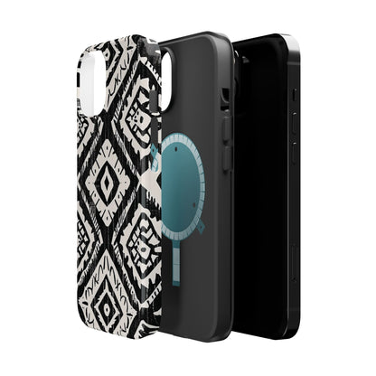 Tribal Black & White Magnetic Impact Case — Shockproof Phone Cover - DIGITAL X