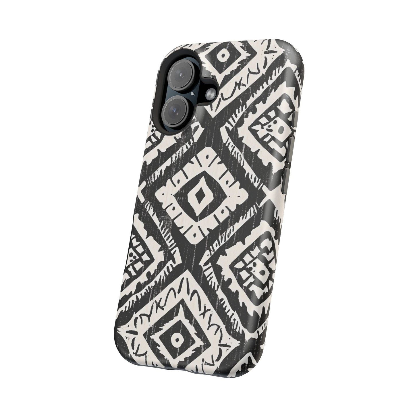 Tribal Black & White Magnetic Impact Case — Shockproof Phone Cover - DIGITAL X