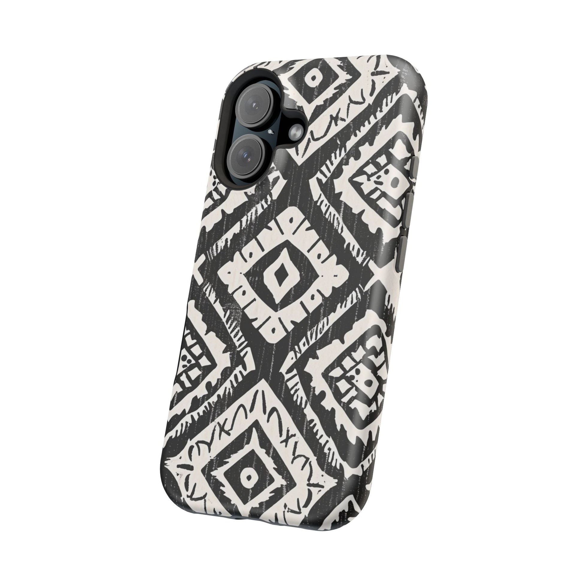 Tribal Black & White Magnetic Impact Case — Shockproof Phone Cover - DIGITAL X