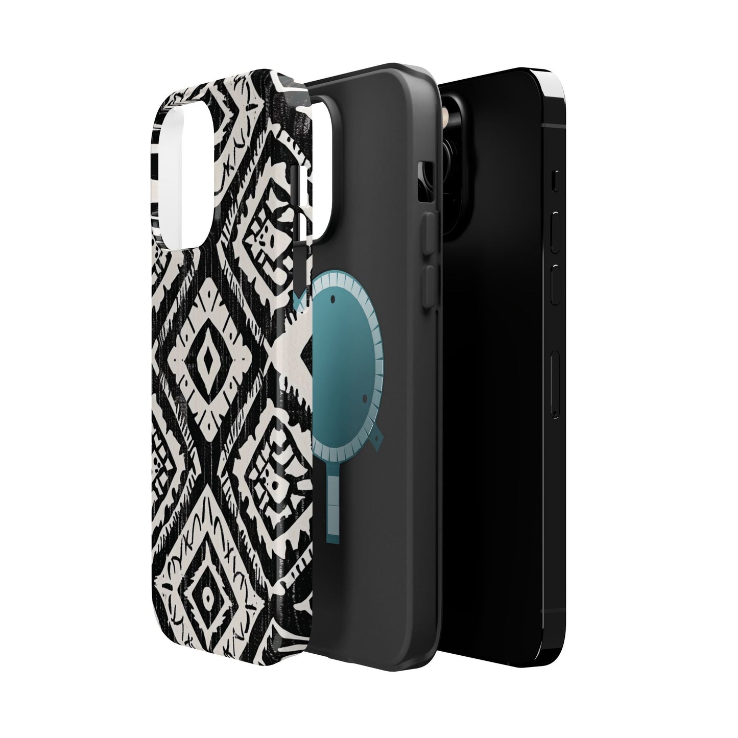 Tribal Black & White Magnetic Impact Case — Shockproof Phone Cover - DIGITAL X