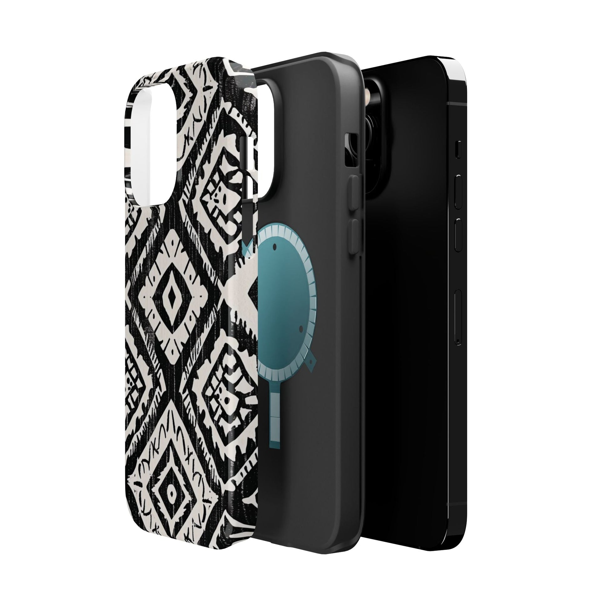 Tribal Black & White Magnetic Impact Case — Shockproof Phone Cover - DIGITAL X