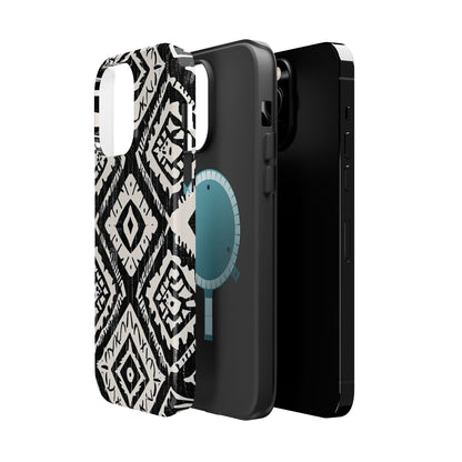 Tribal Black & White Magnetic Impact Case — Shockproof Phone Cover - DIGITAL X