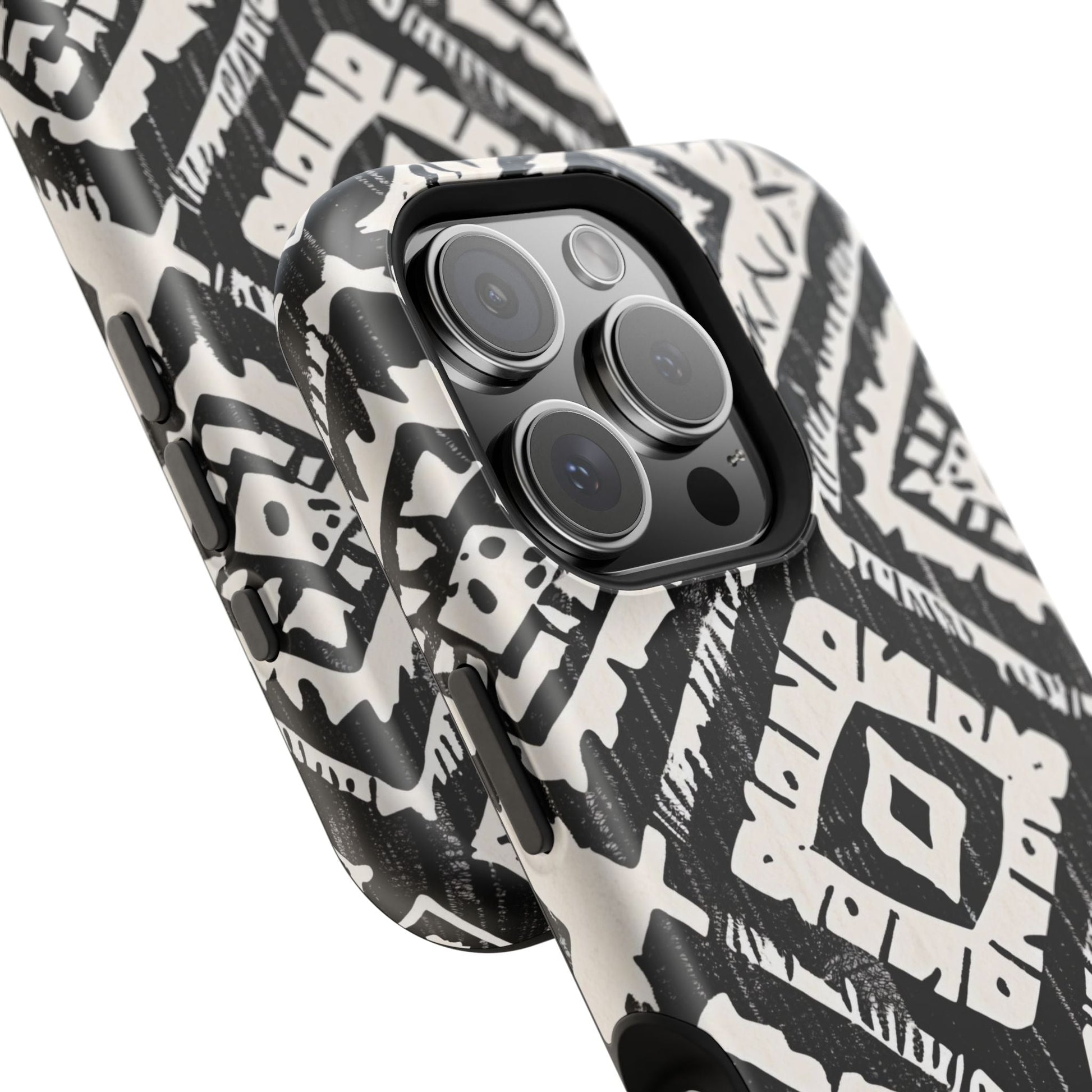 Tribal Black & White Magnetic Impact Case — Shockproof Phone Cover - DIGITAL X