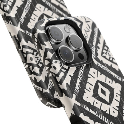 Tribal Black & White Magnetic Impact Case — Shockproof Phone Cover - DIGITAL X