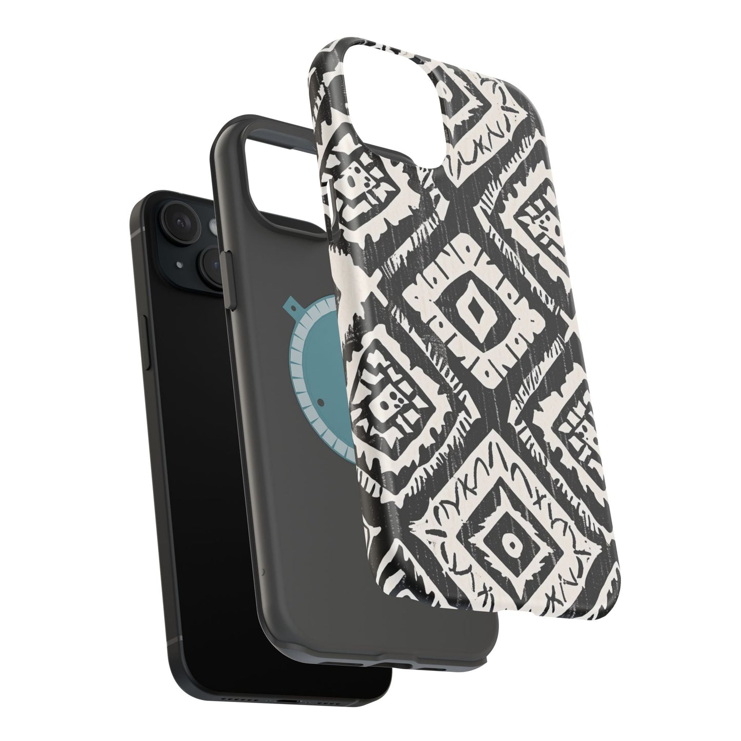 Tribal Black & White Magnetic Impact Case — Shockproof Phone Cover - DIGITAL X