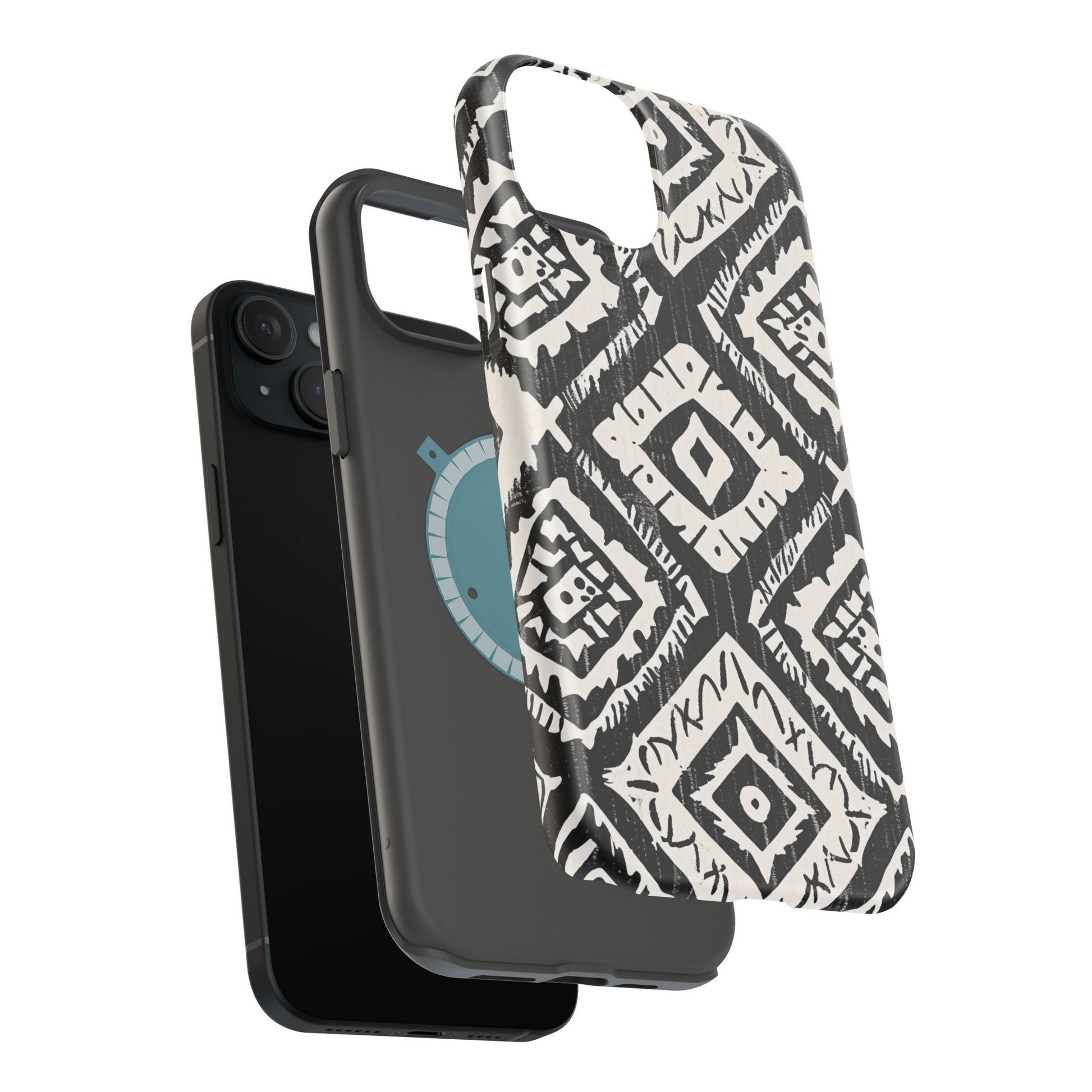 Tribal Black & White Magnetic Impact Case — Shockproof Phone Cover - DIGITAL X