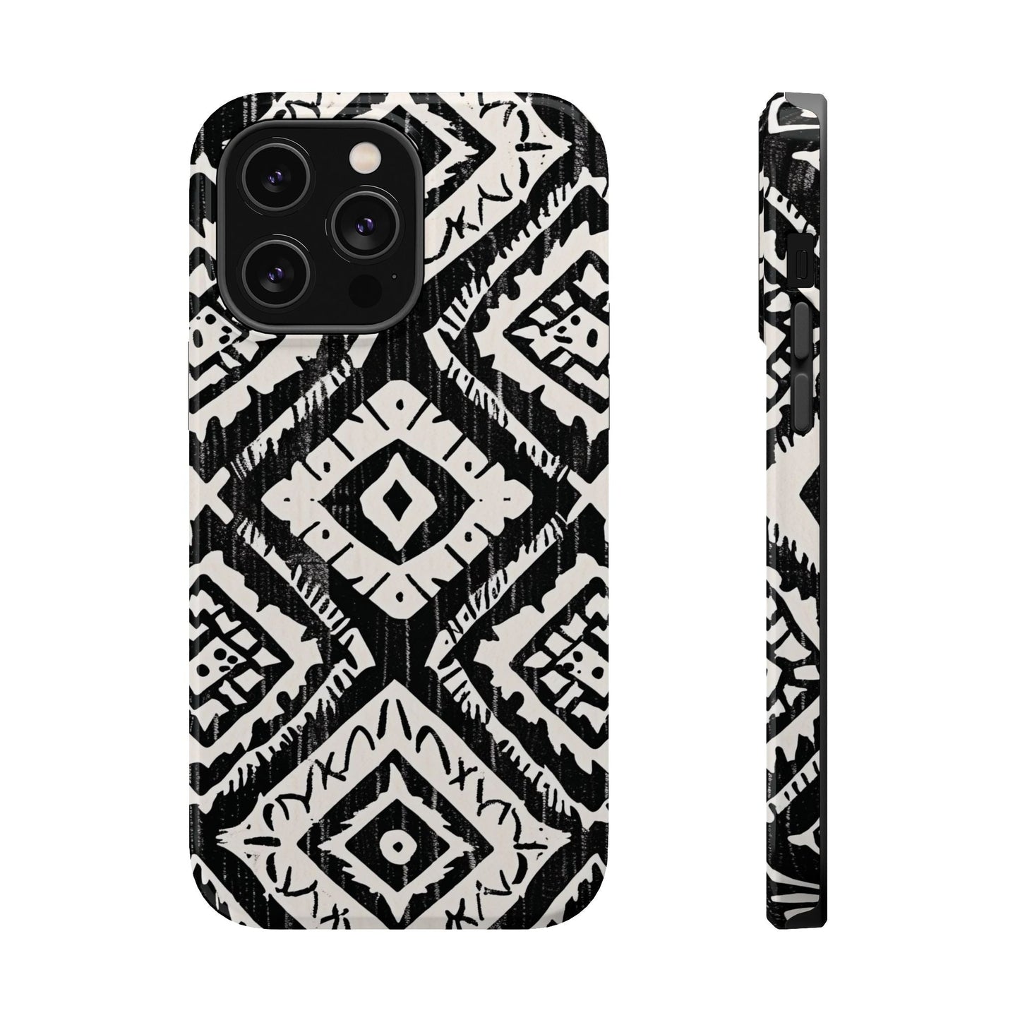 Tribal Black & White Magnetic Impact Case — Shockproof Phone Cover - DIGITAL X