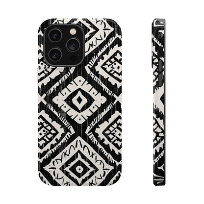 Tribal Black & White Magnetic Impact Case — Shockproof Phone Cover - DIGITAL X