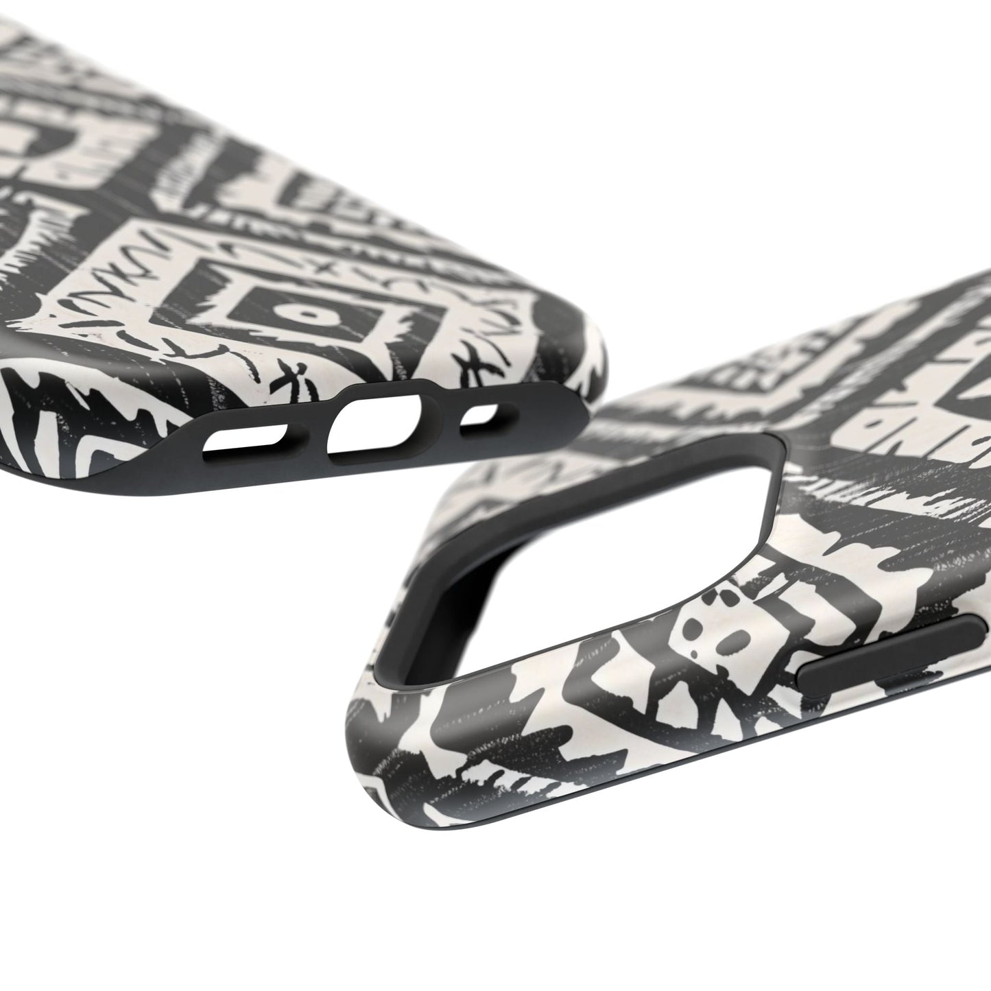 Tribal Black & White Magnetic Impact Case — Shockproof Phone Cover - DIGITAL X