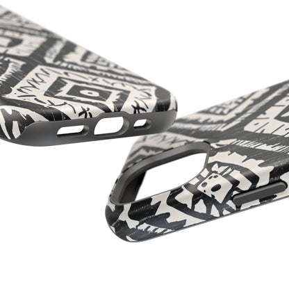 Tribal Black & White Magnetic Impact Case — Shockproof Phone Cover - DIGITAL X