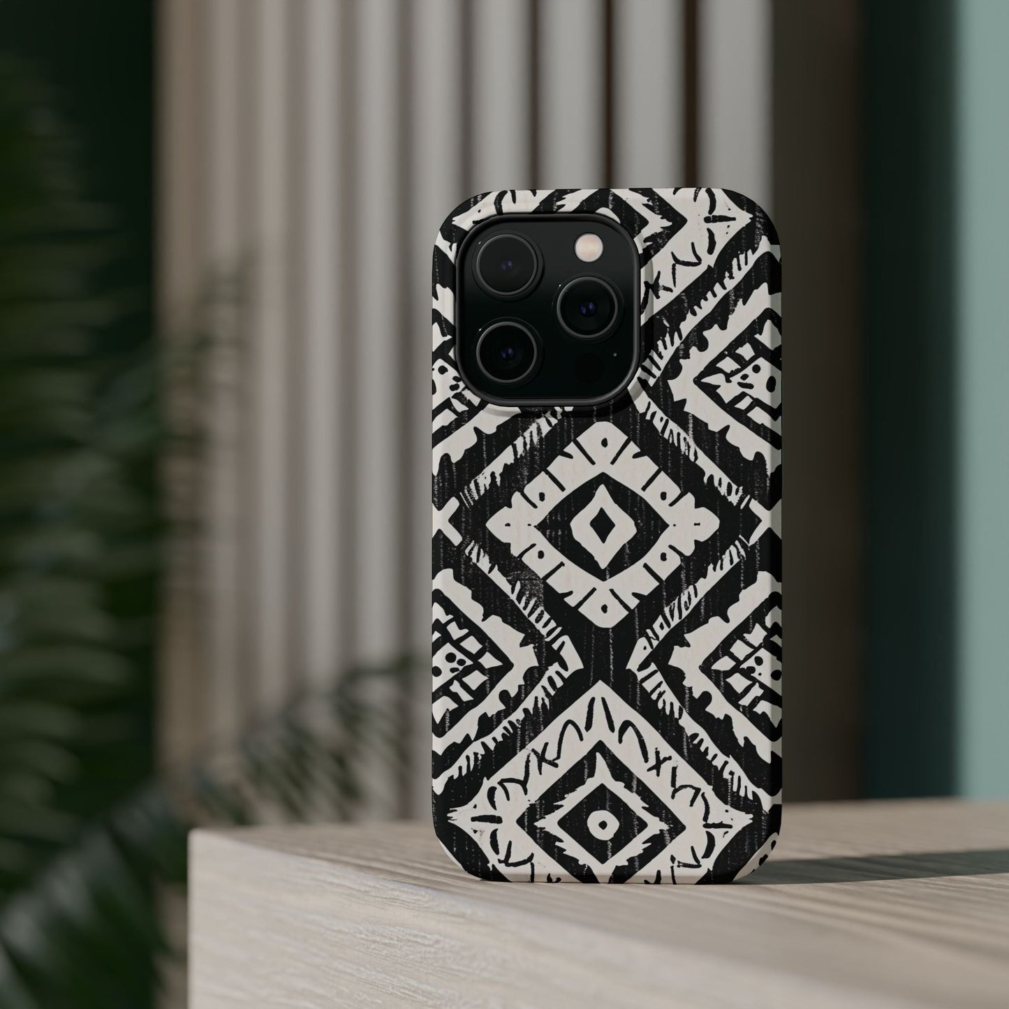 Tribal Black & White Magnetic Impact Case — Shockproof Phone Cover - DIGITAL X