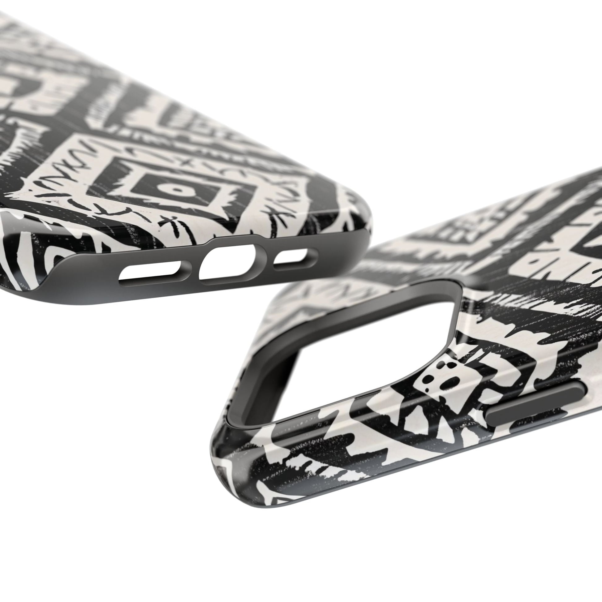 Tribal Black & White Magnetic Impact Case — Shockproof Phone Cover - DIGITAL X