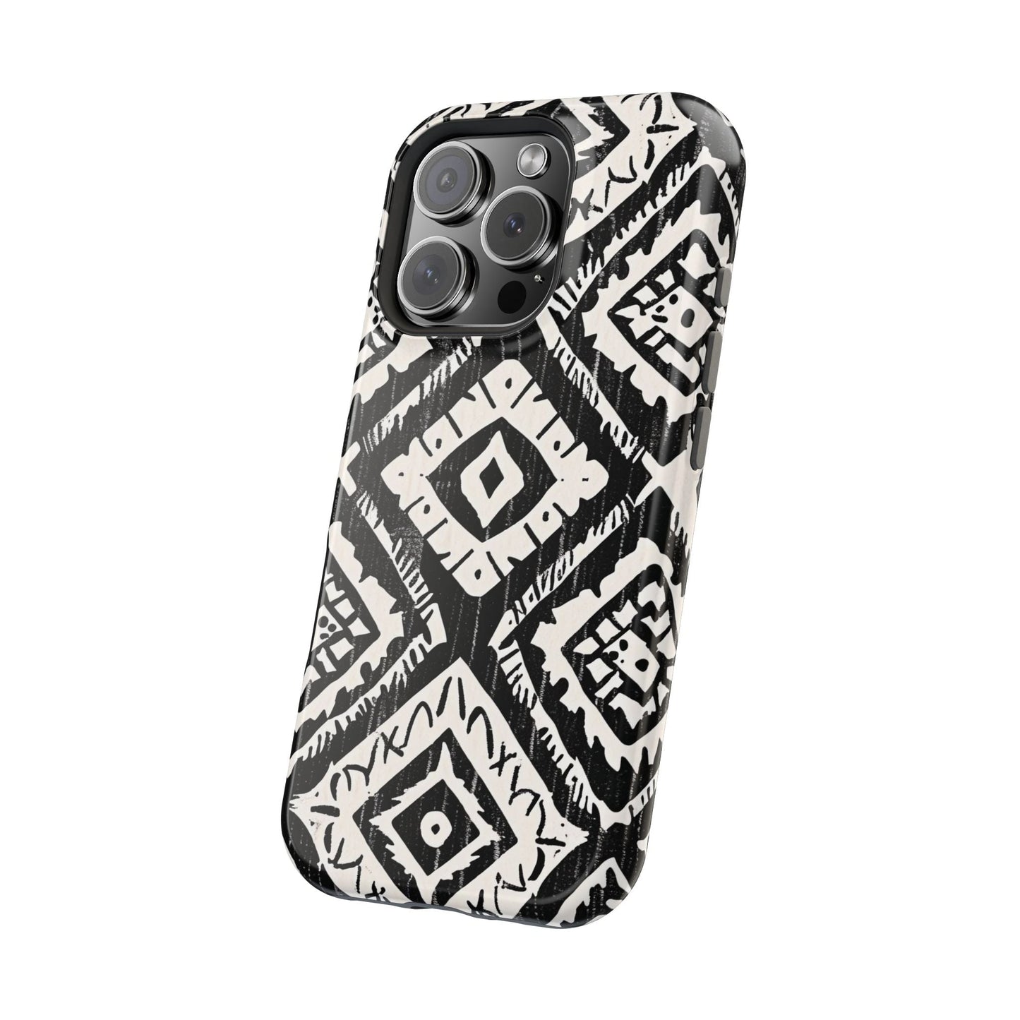 Tribal Black & White Magnetic Impact Case — Shockproof Phone Cover - DIGITAL X