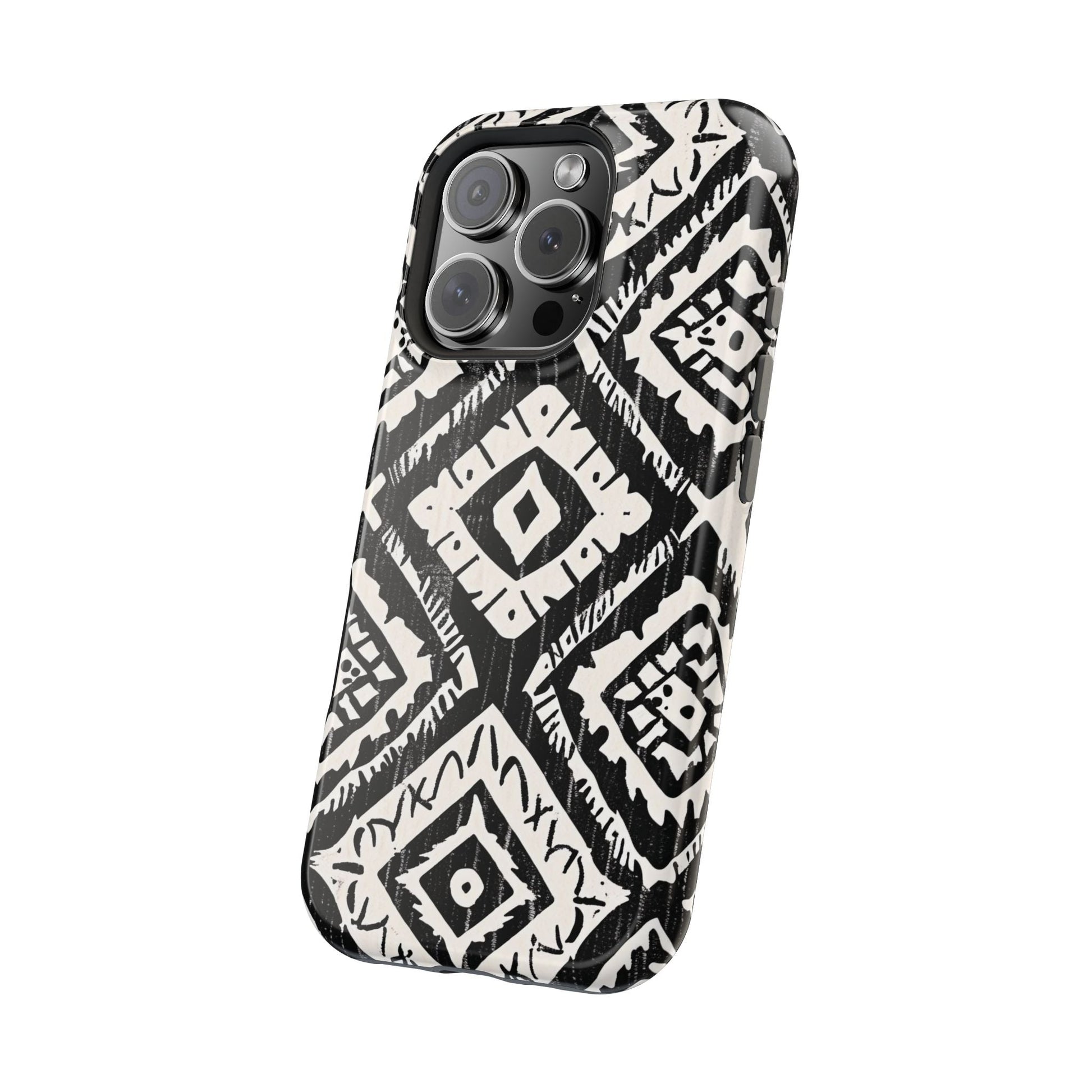Tribal Black & White Magnetic Impact Case — Shockproof Phone Cover - DIGITAL X