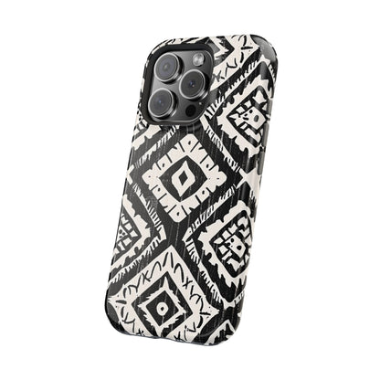 Tribal Black & White Magnetic Impact Case — Shockproof Phone Cover - DIGITAL X
