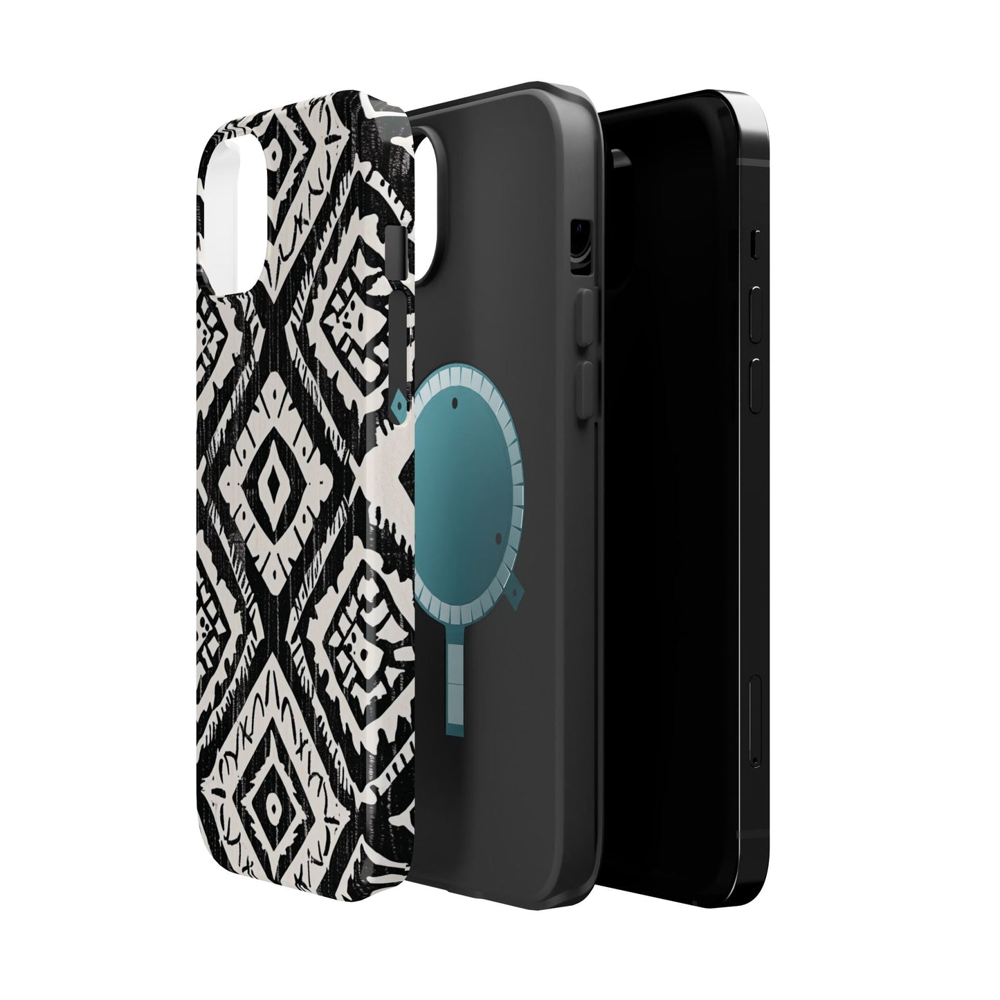 Tribal Black & White Magnetic Impact Case — Shockproof Phone Cover - DIGITAL X