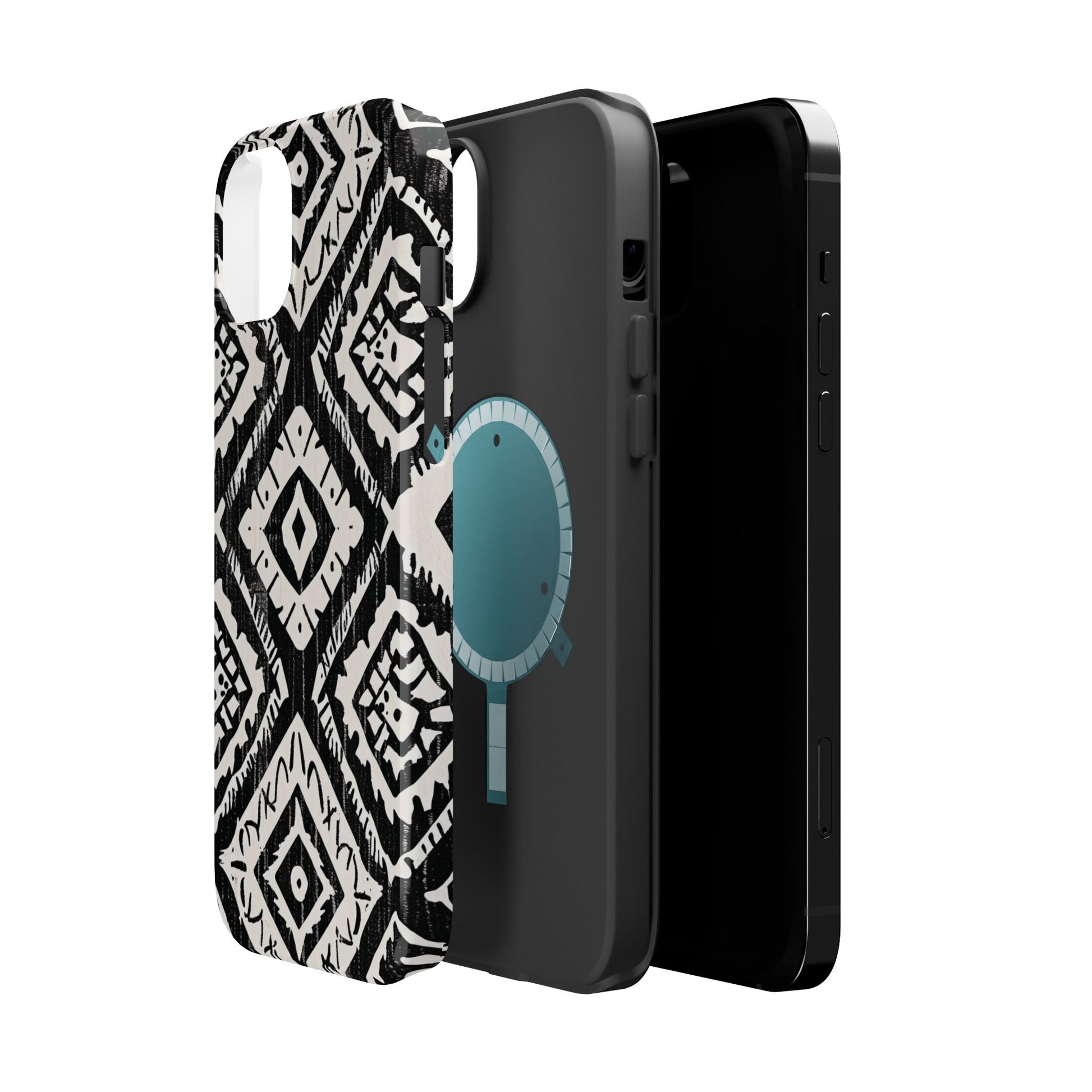 Tribal Black & White Magnetic Impact Case — Shockproof Phone Cover - DIGITAL X