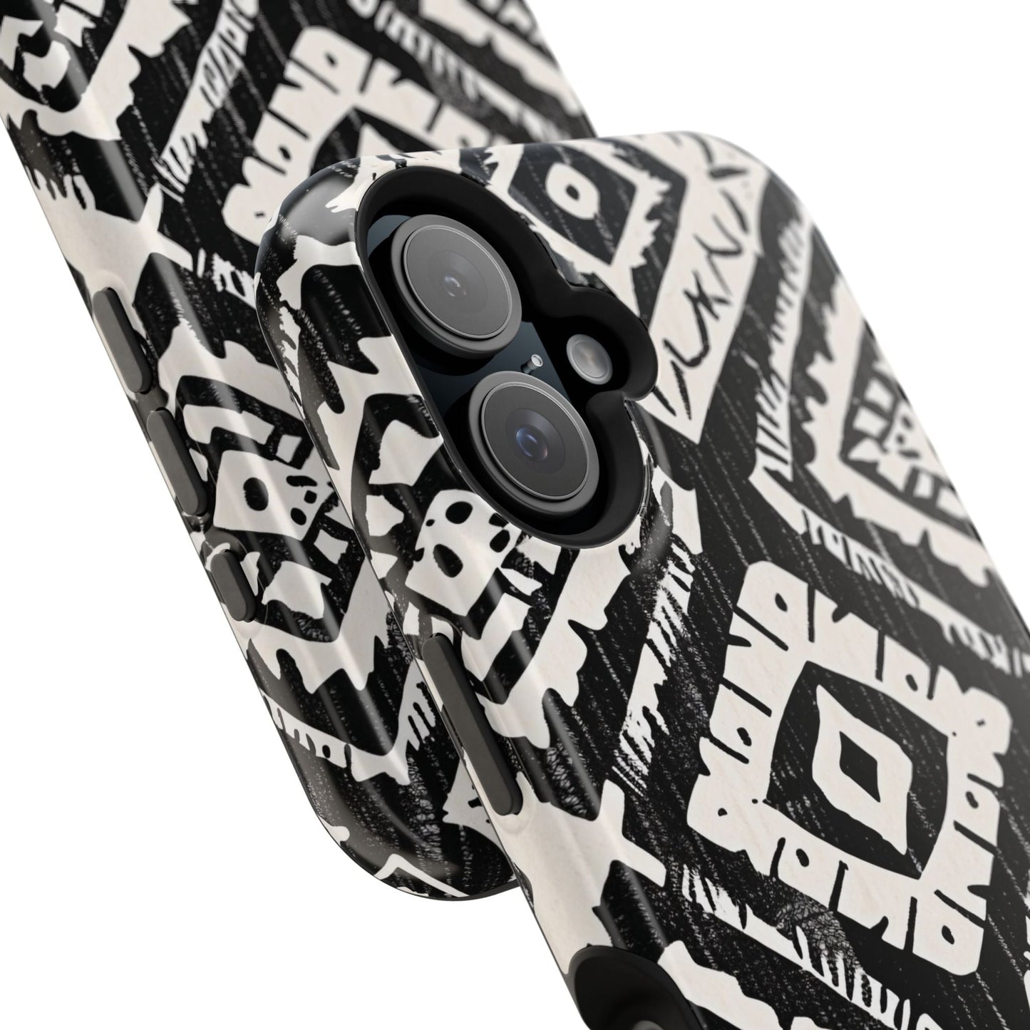 Tribal Black & White Magnetic Impact Case — Shockproof Phone Cover - DIGITAL X