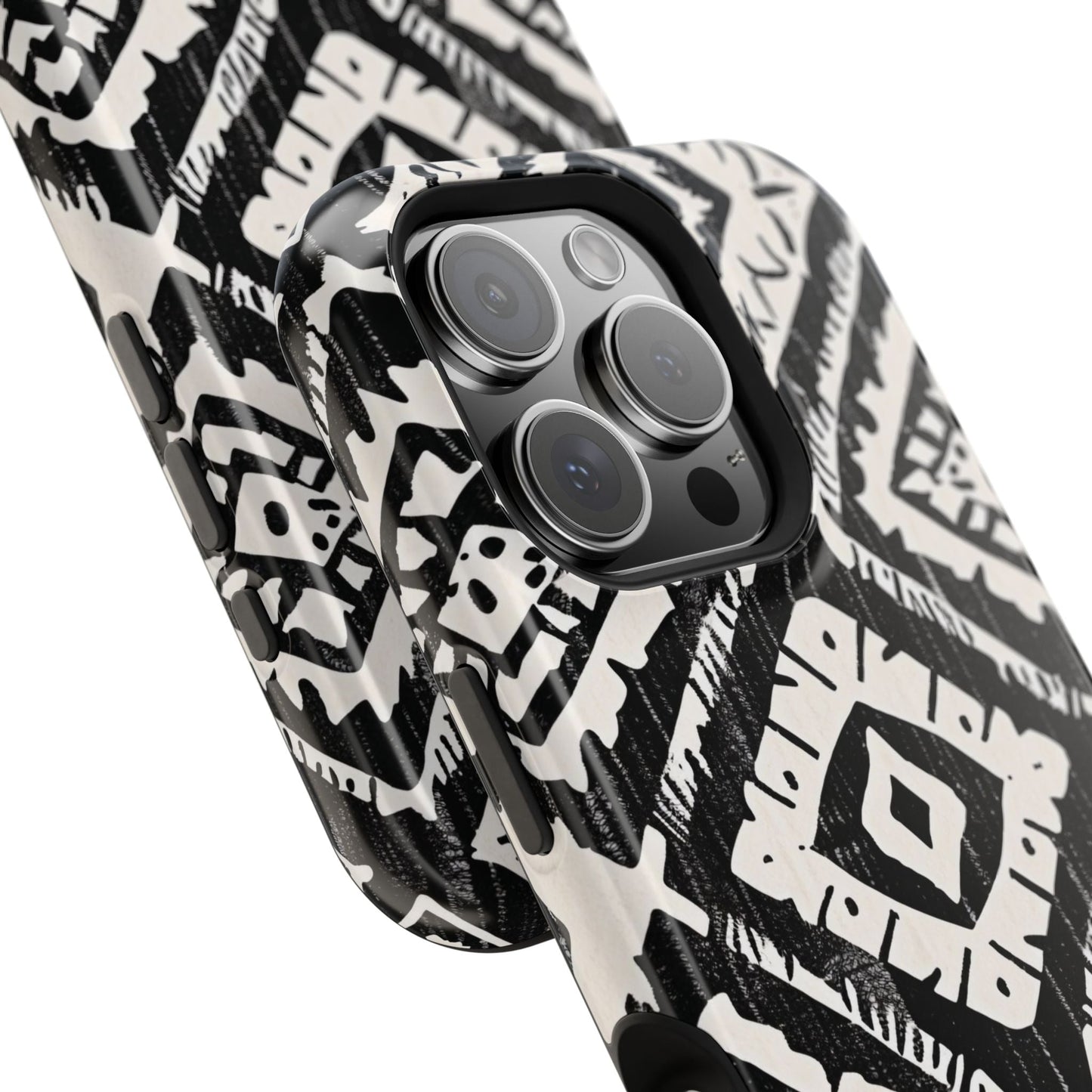 Tribal Black & White Magnetic Impact Case — Shockproof Phone Cover - DIGITAL X