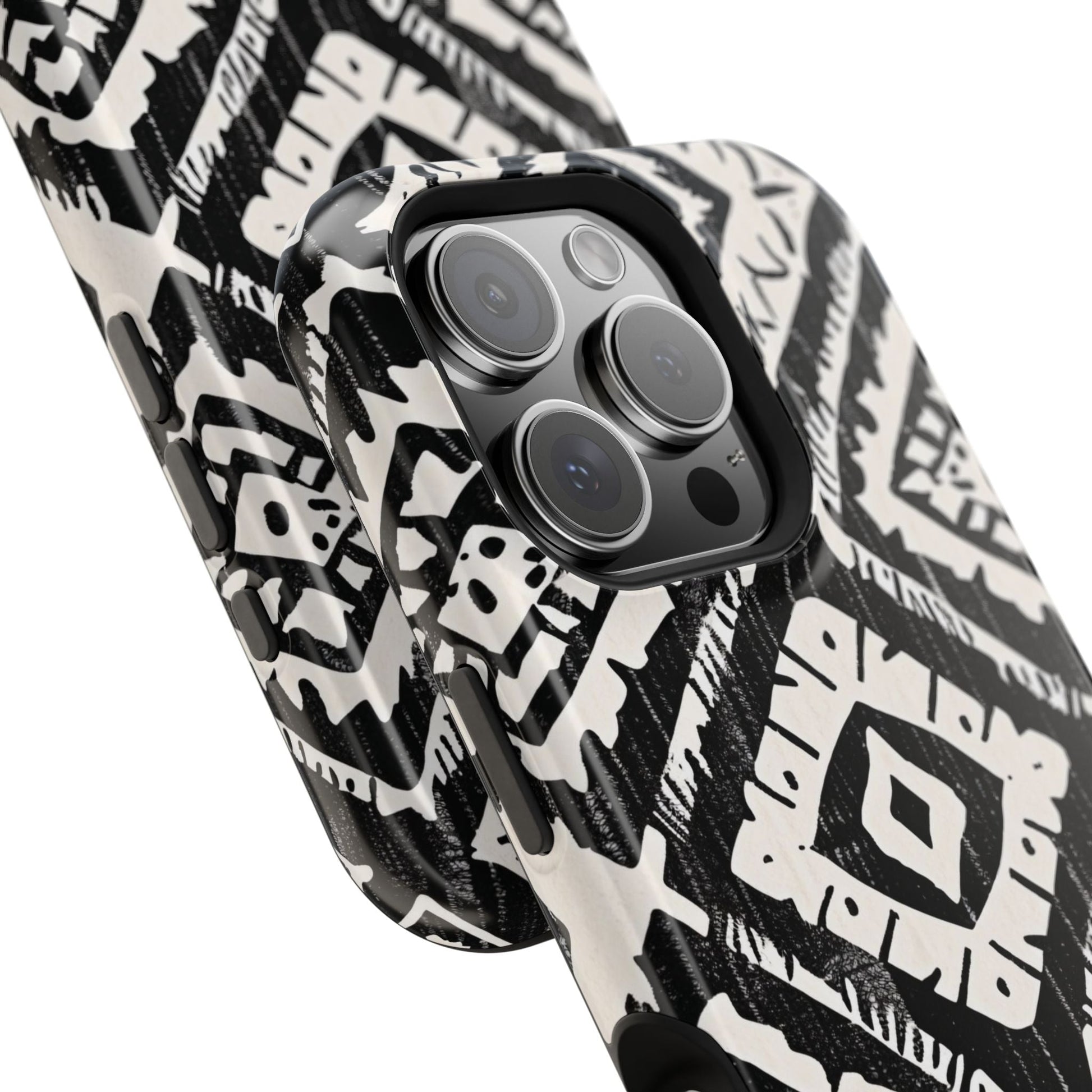 Tribal Black & White Magnetic Impact Case — Shockproof Phone Cover - DIGITAL X